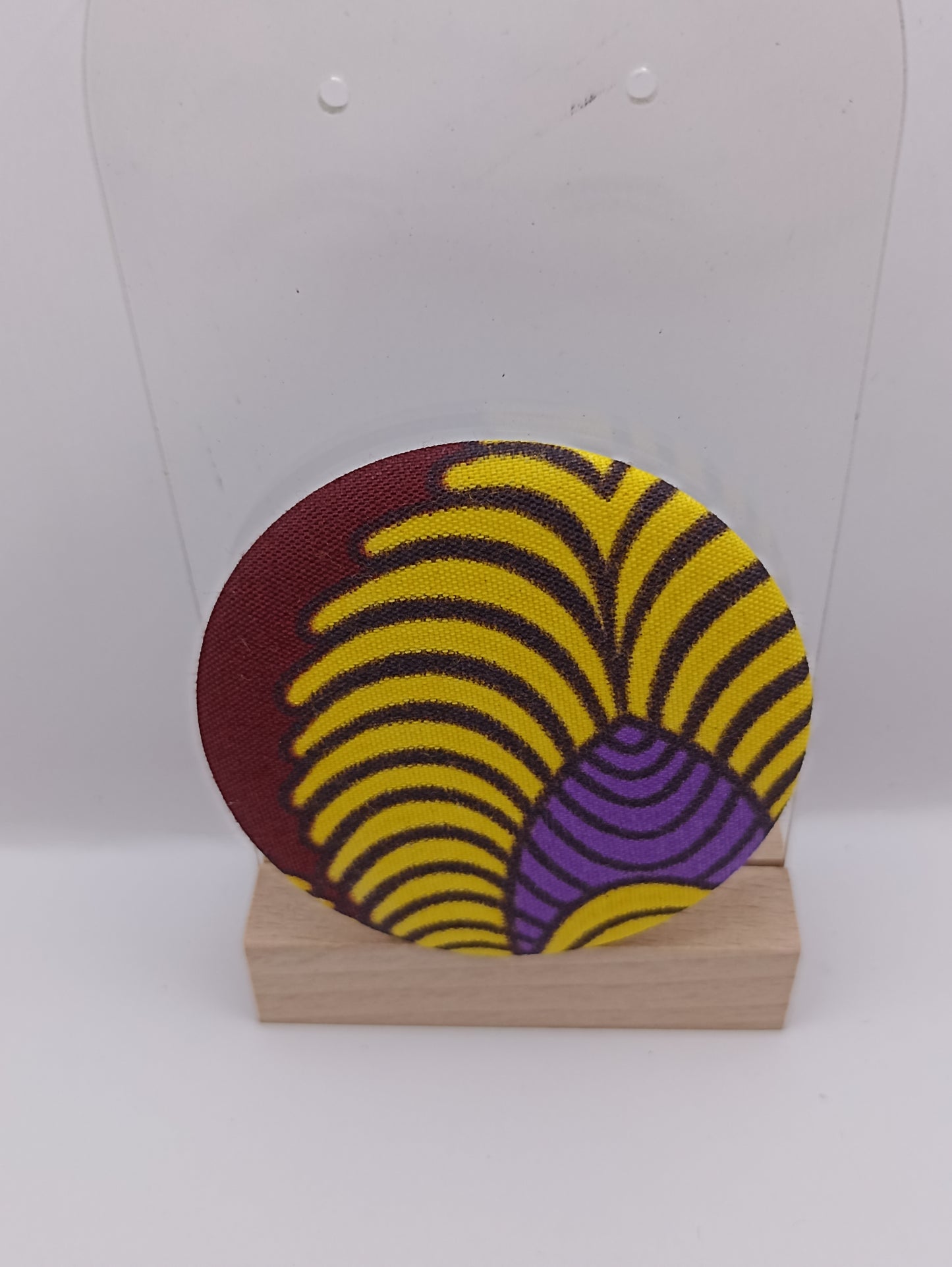 Miroir de poche - tissus wax