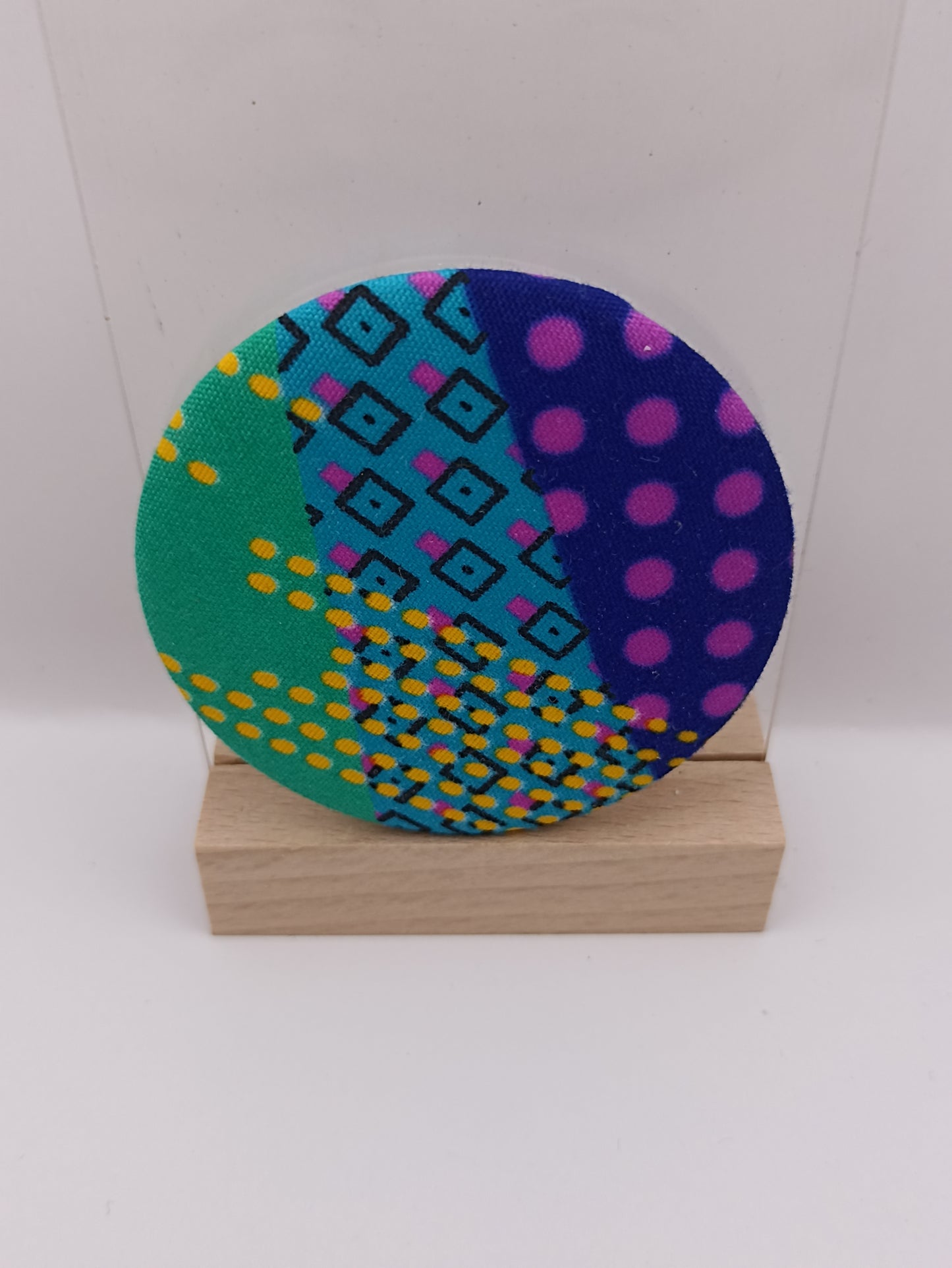 Miroir de poche - tissus wax