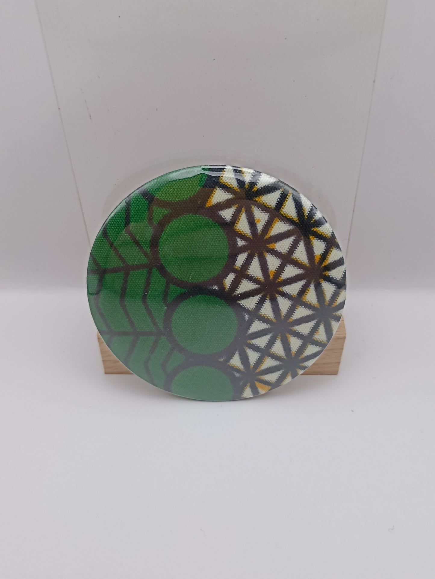 Miroir de poche - tissus wax