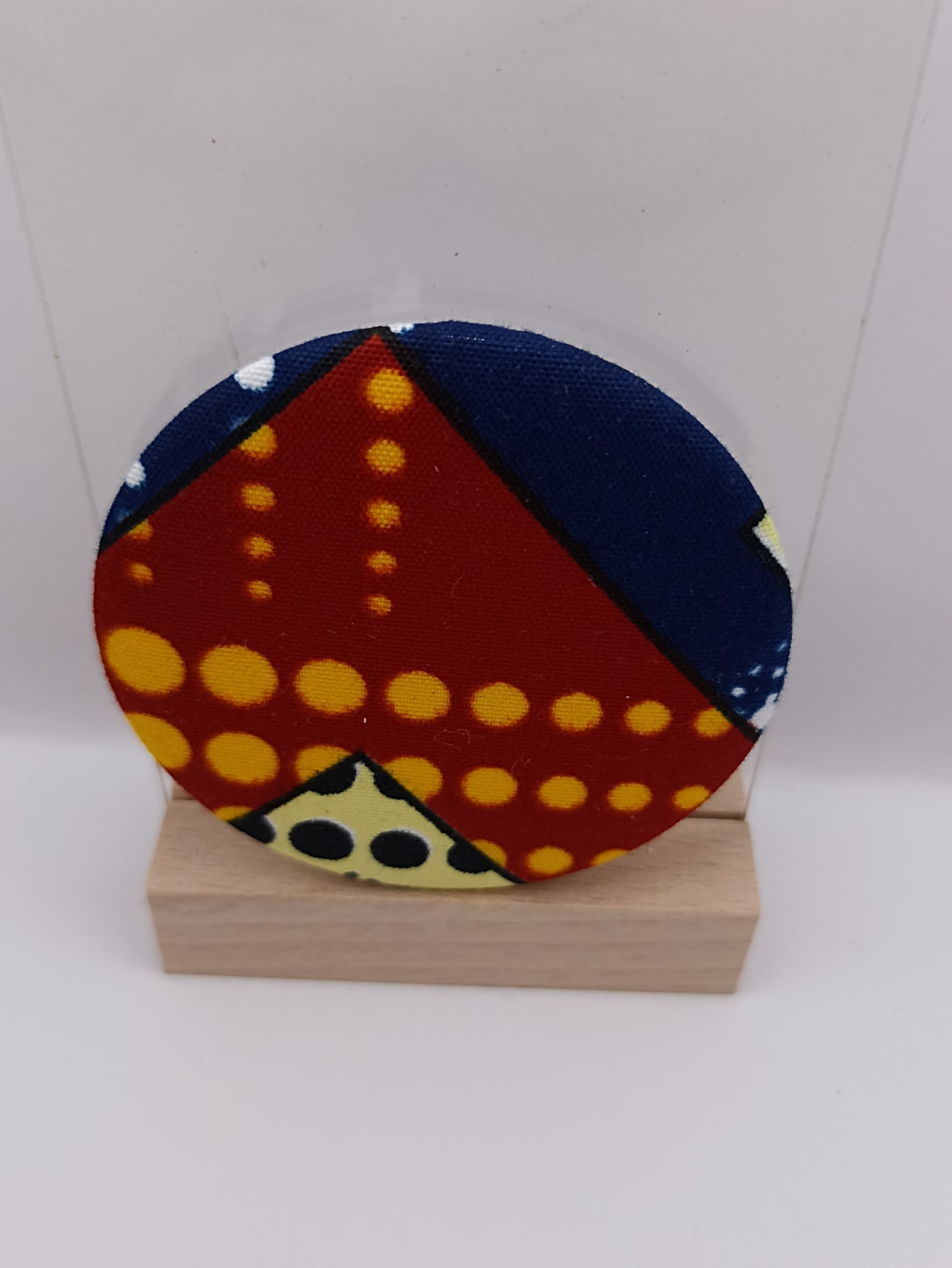 Miroir de poche - tissus wax