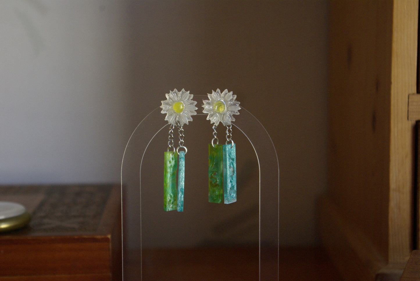 Boucle d'oreille marguerite