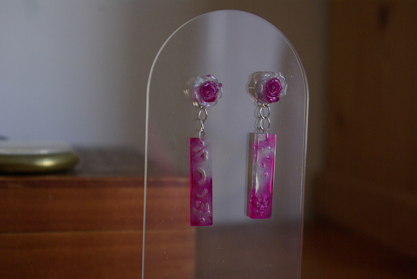 Boucle d'oreille Collection Rose