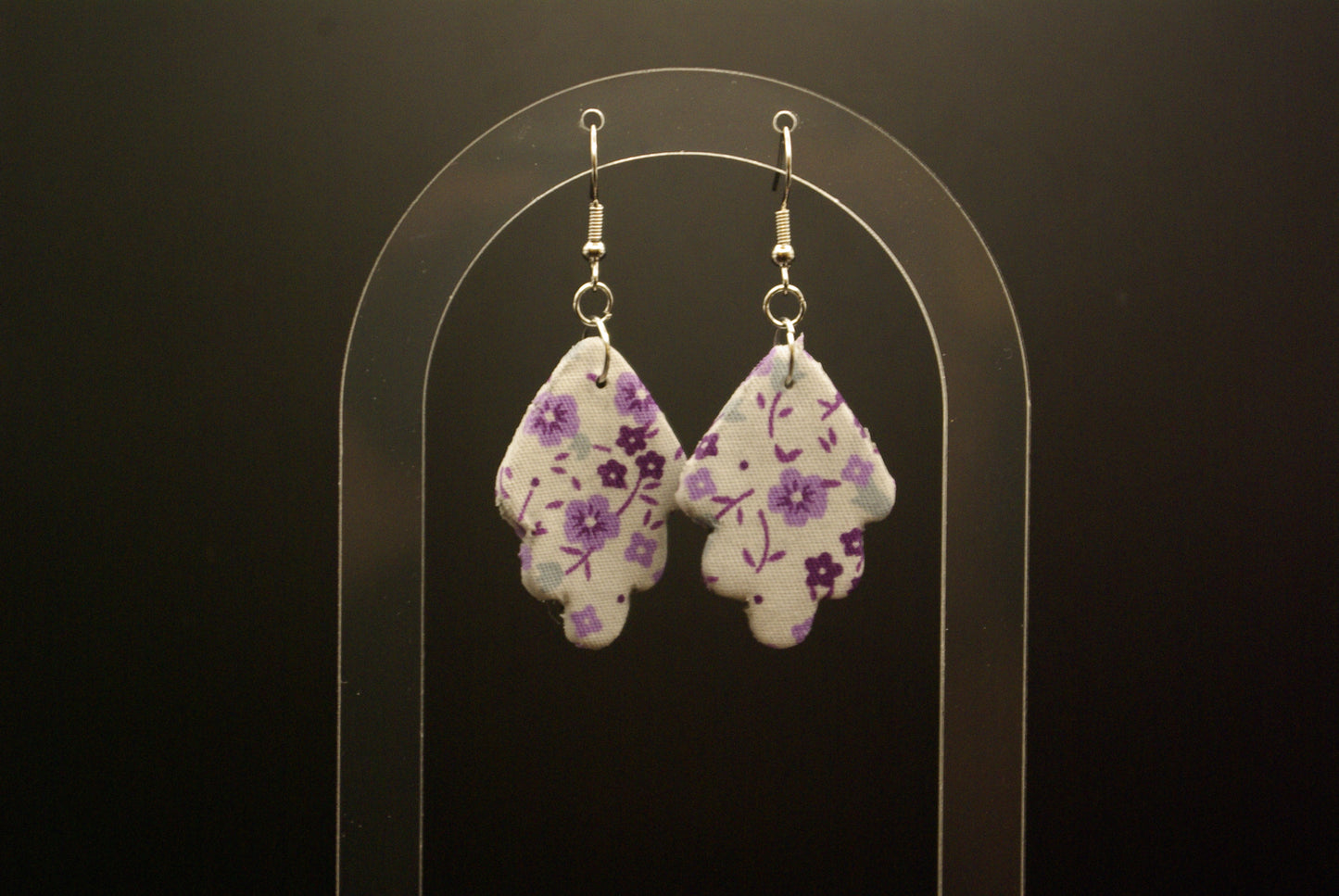 Boucle d'oreille feuille