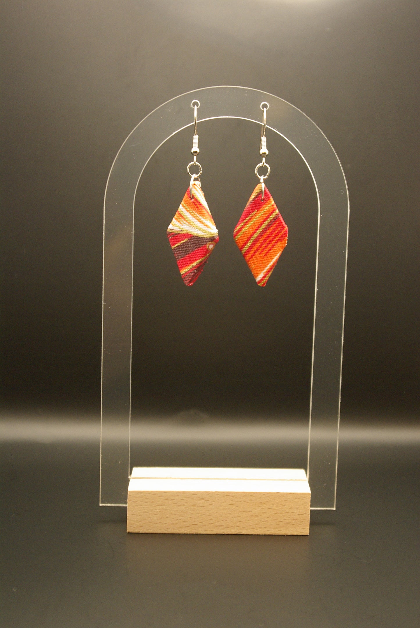 Boucle d'oreille losange