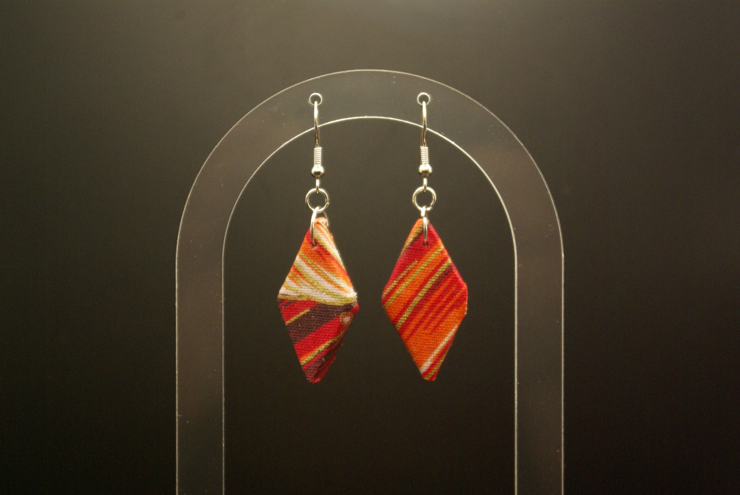 Boucle d'oreille losange