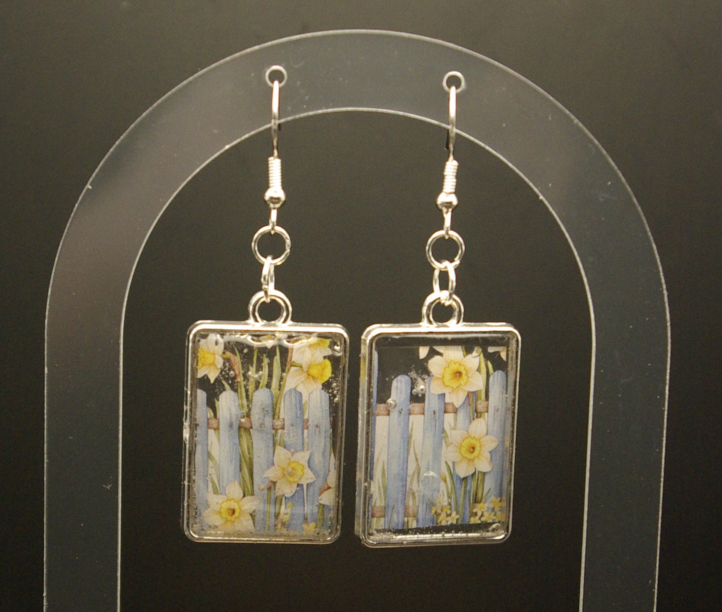 Boucle d'oreille en epoxy