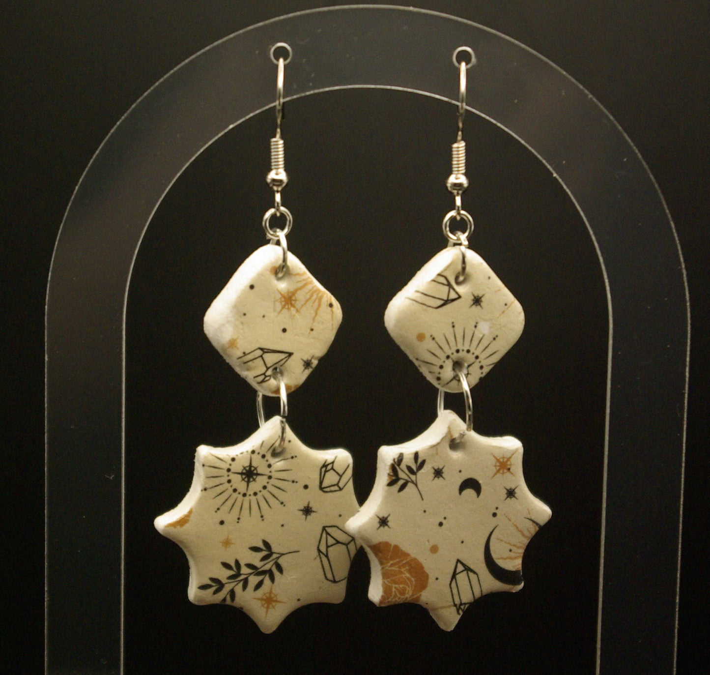 Boucle d'oreille en céramique
