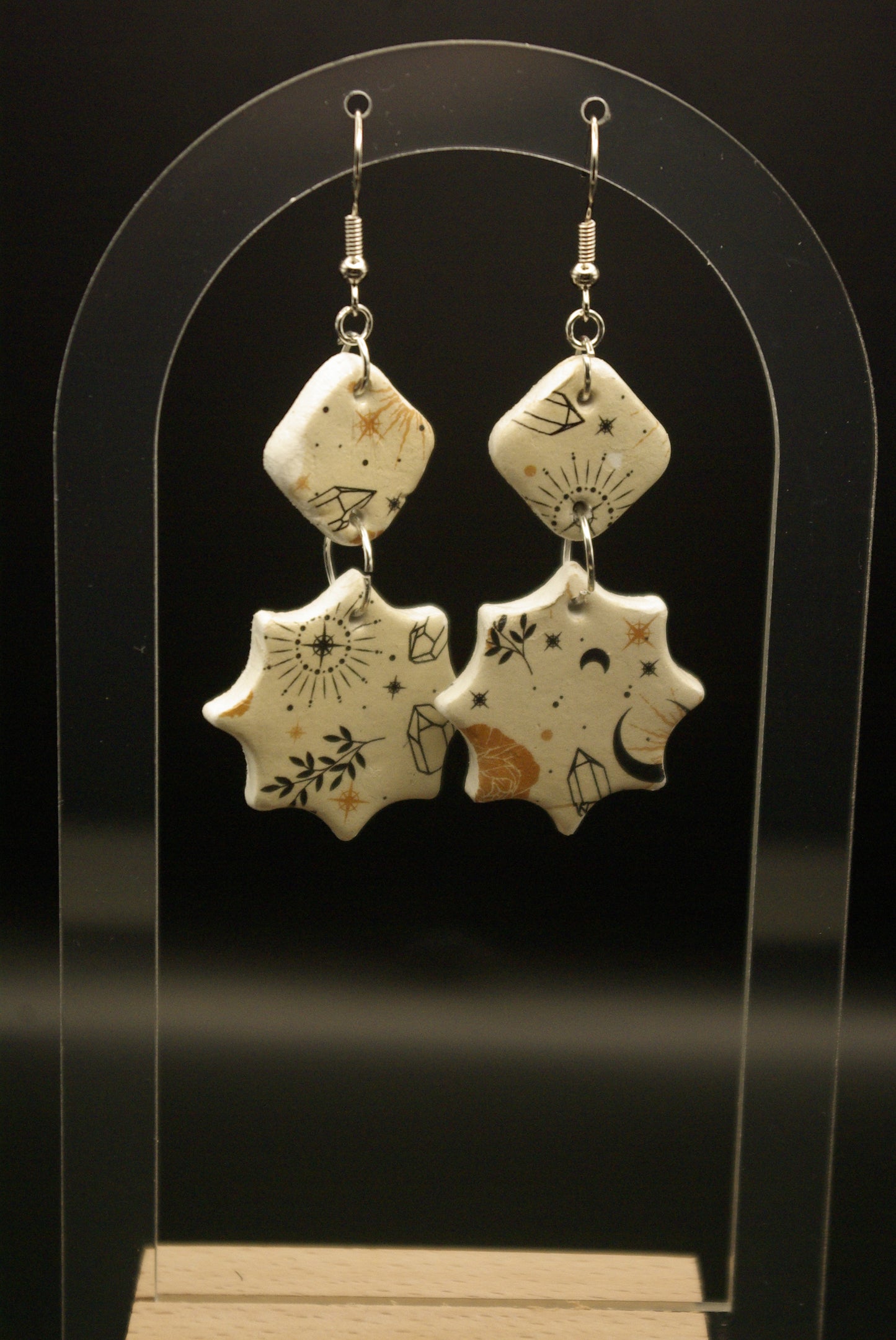 Boucle d'oreille en céramique