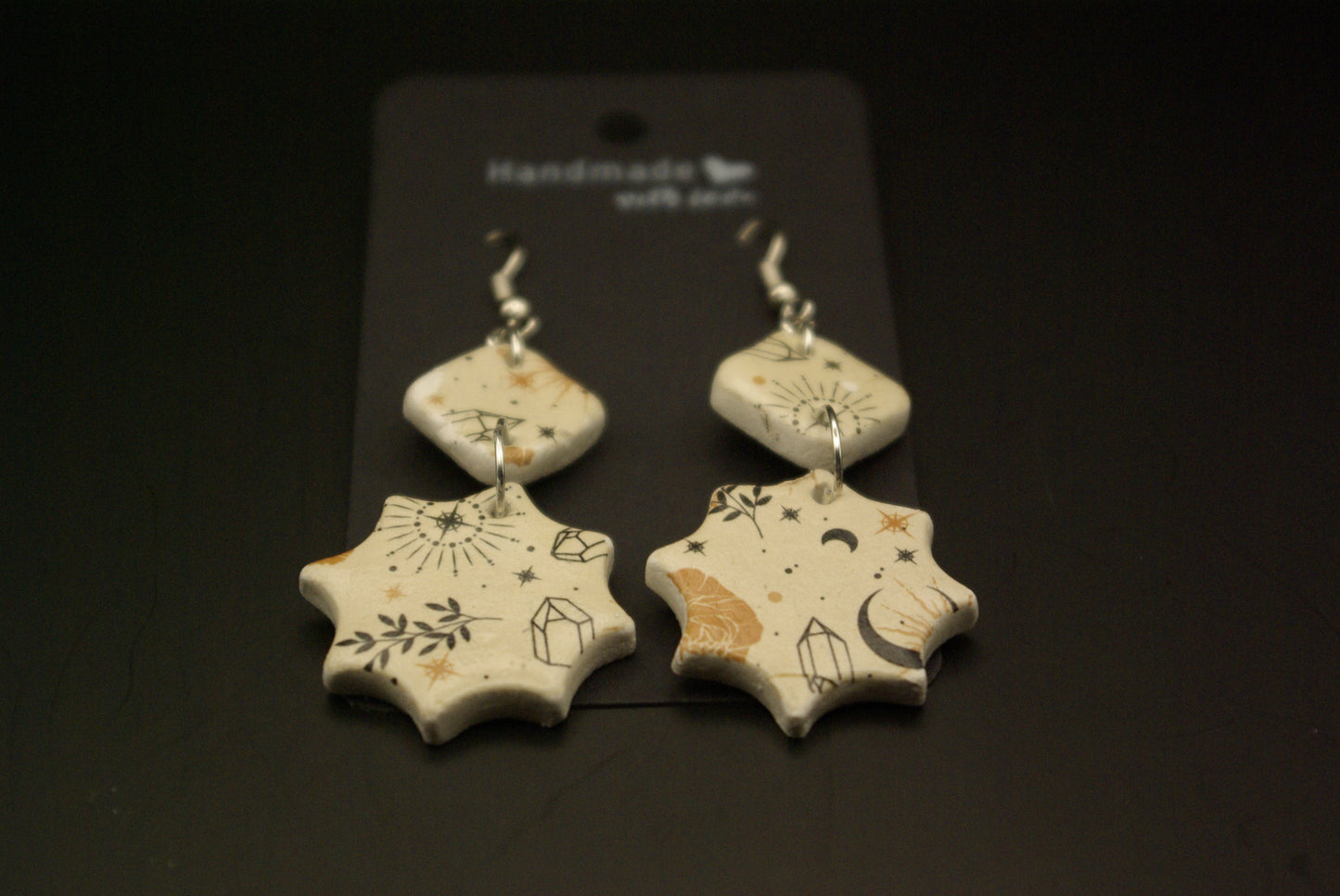 Boucle d'oreille en céramique