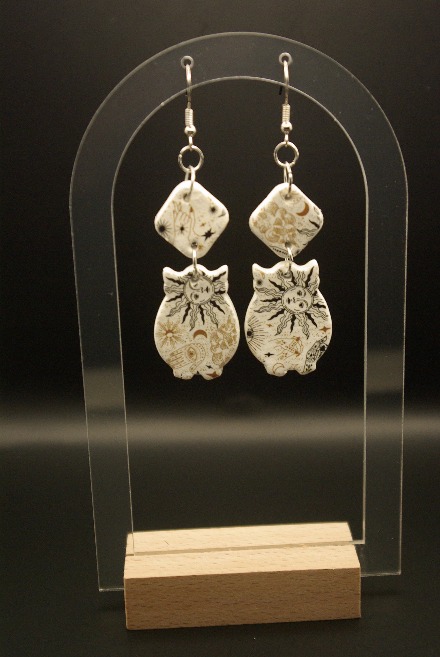 Boucle d'oreille en céramique