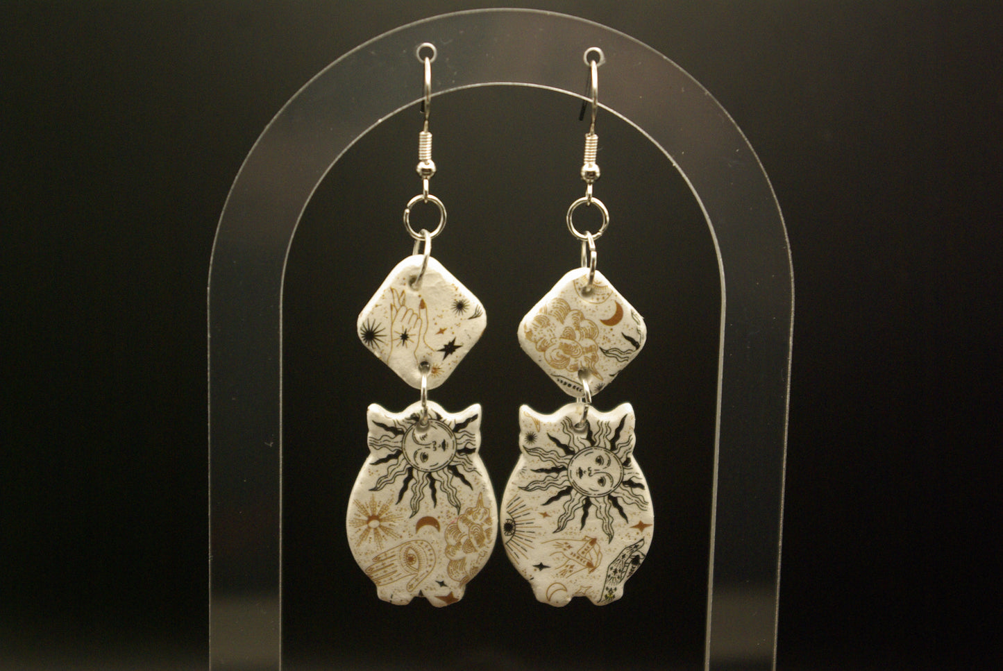 Boucle d'oreille en céramique