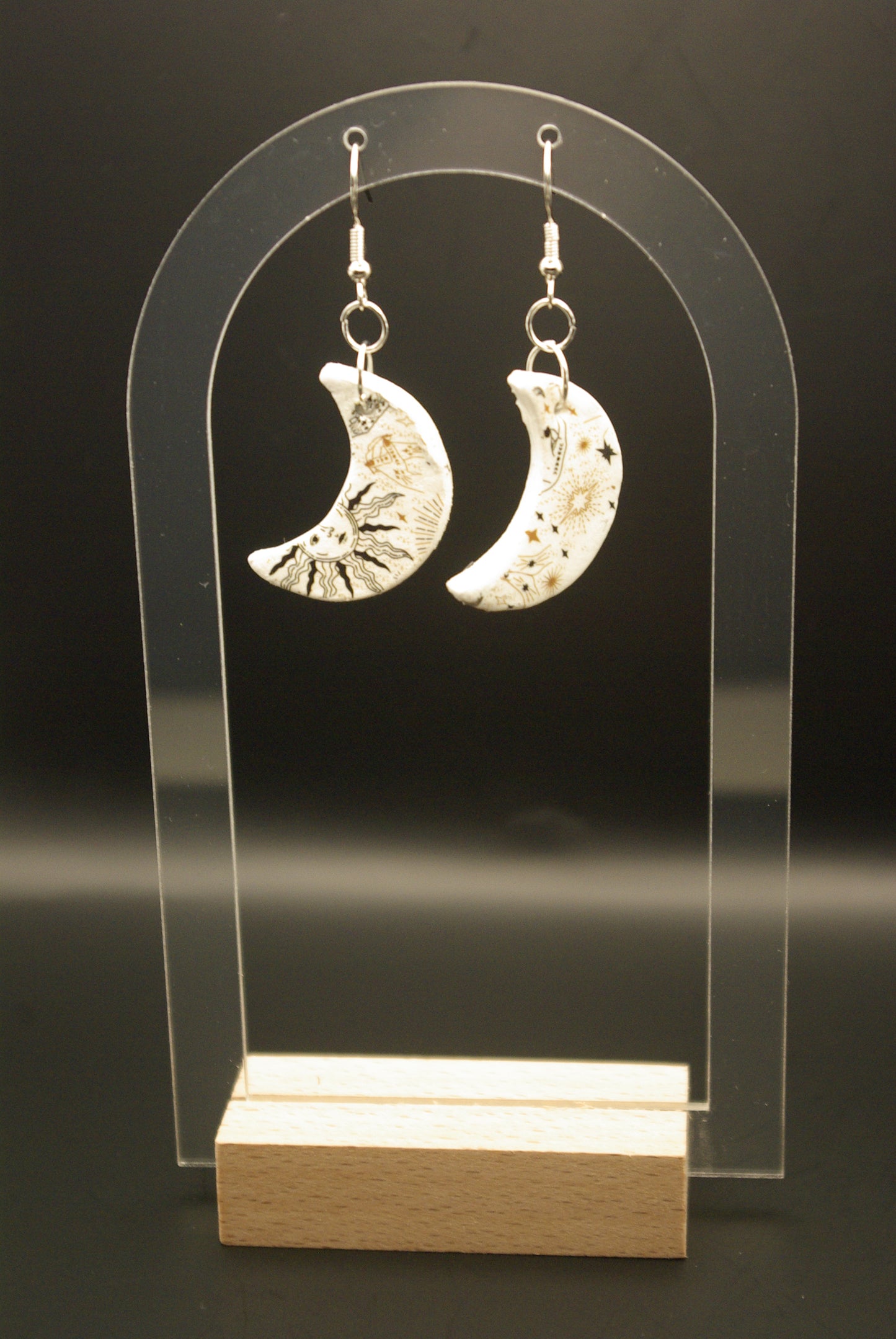 Boucle d'oreille en céramique