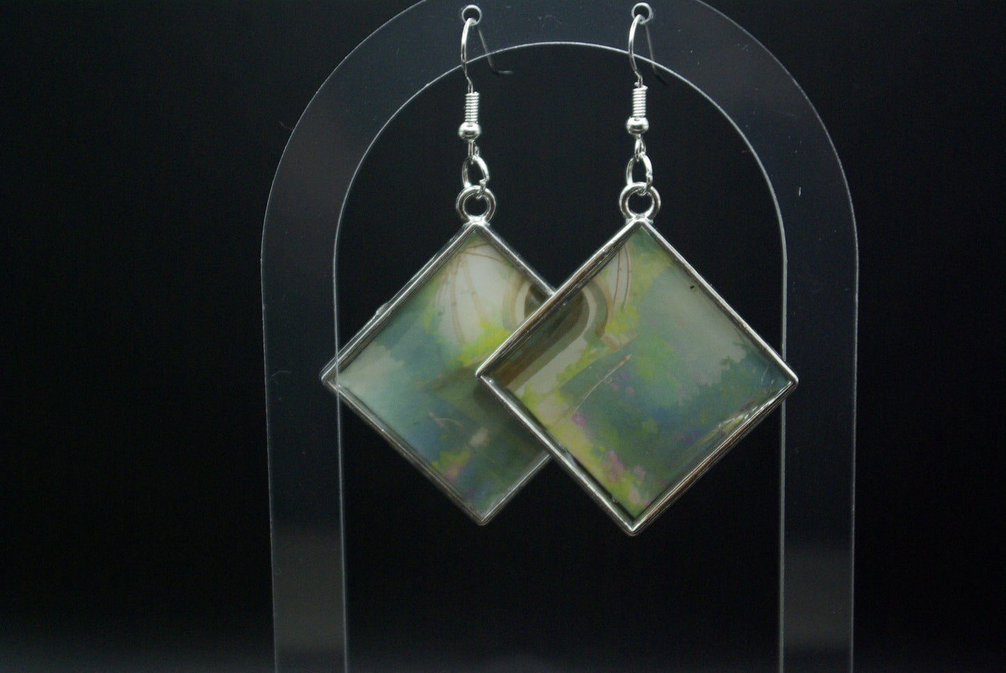Boucle d'oreille en époxy