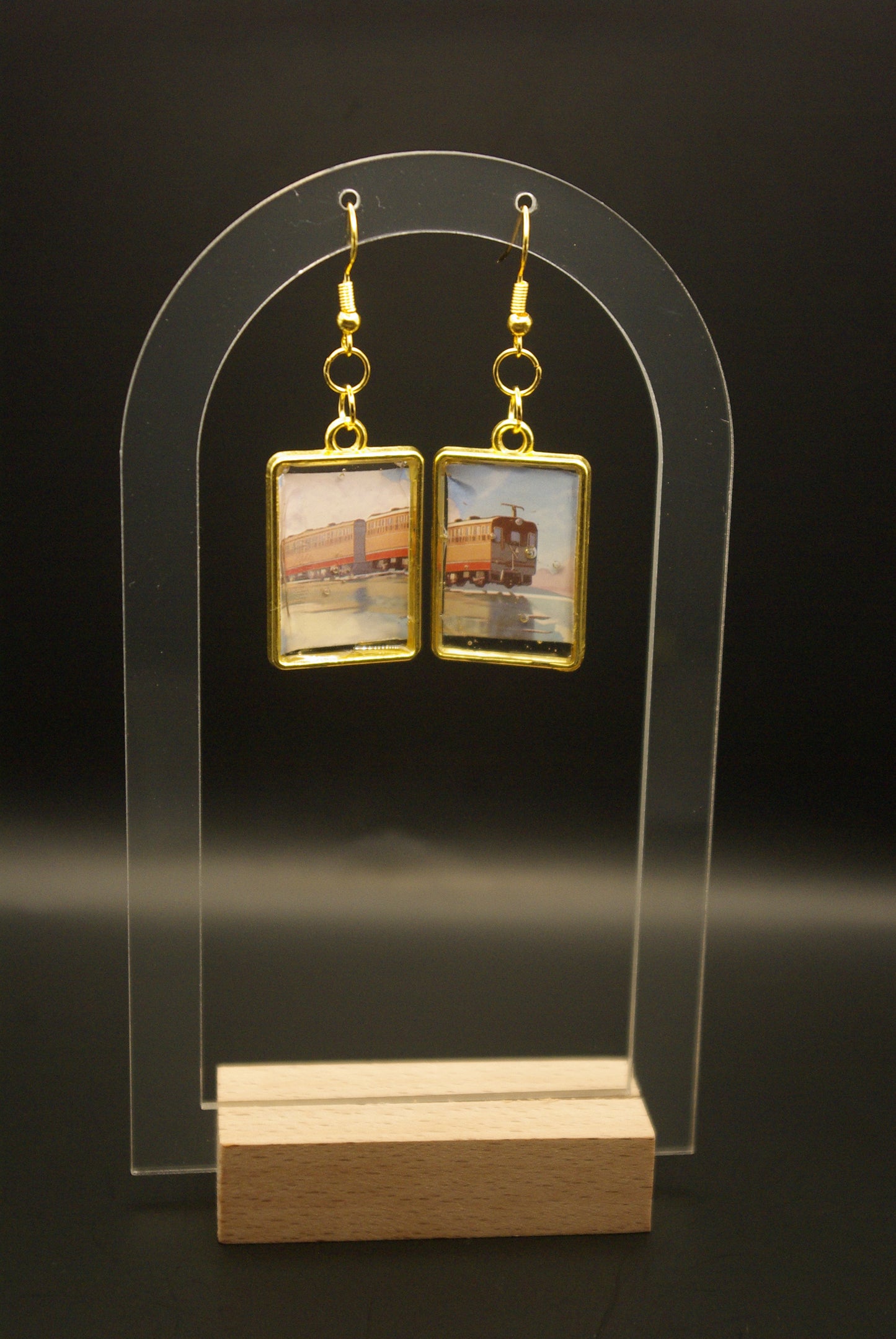 Boucle d'oreille en époxy