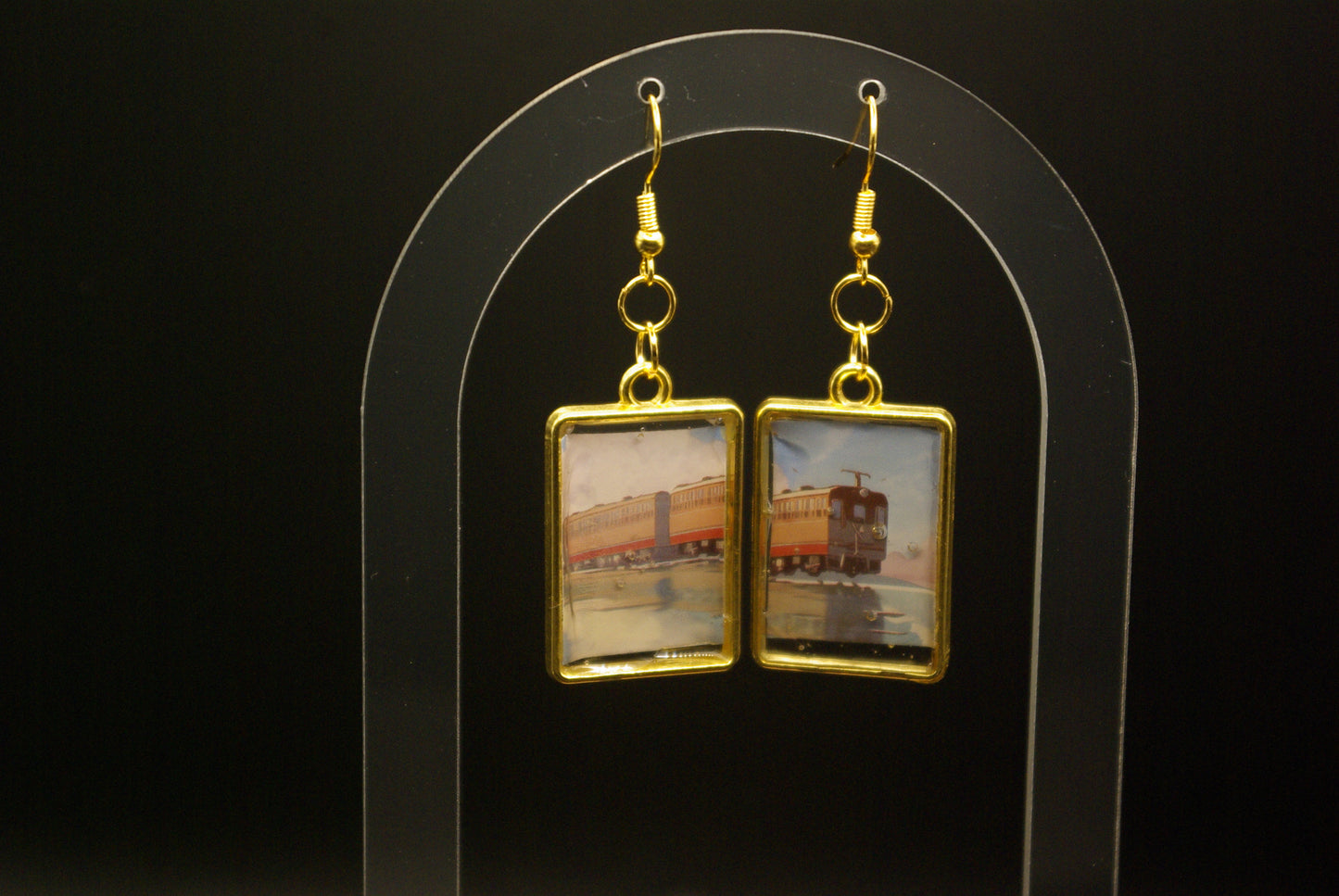 Boucle d'oreille en époxy