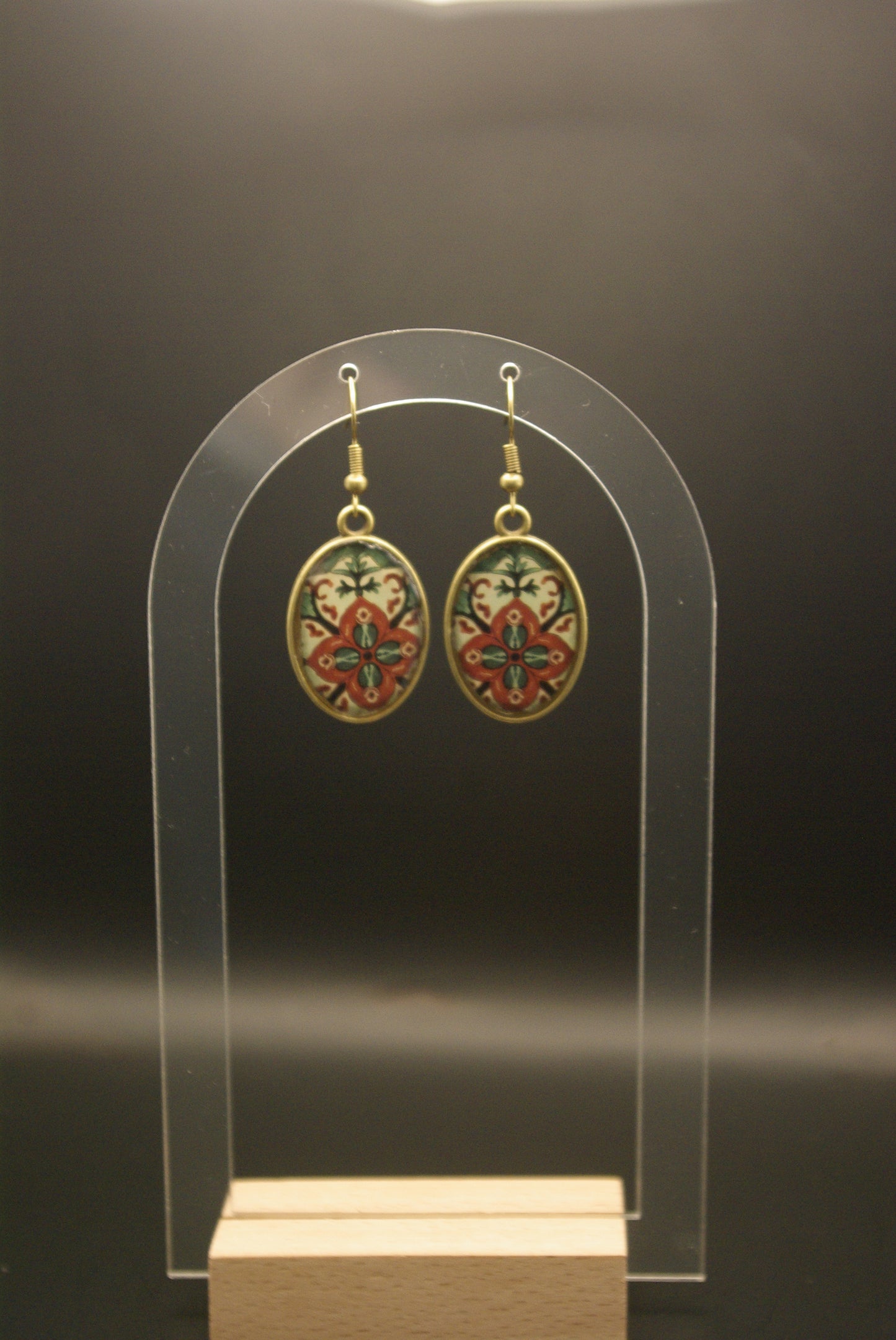 Boucle d'oreille en époxy