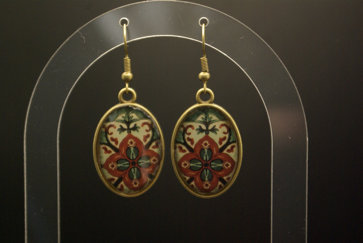 Boucle d'oreille en époxy