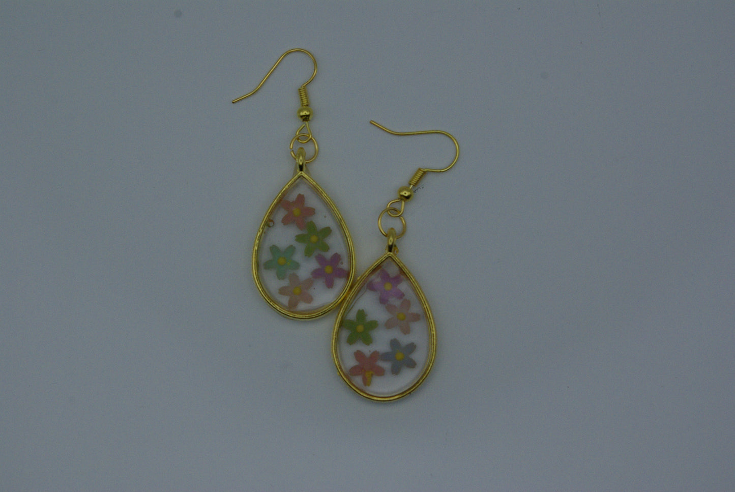 Boucle d'oreille en époxy