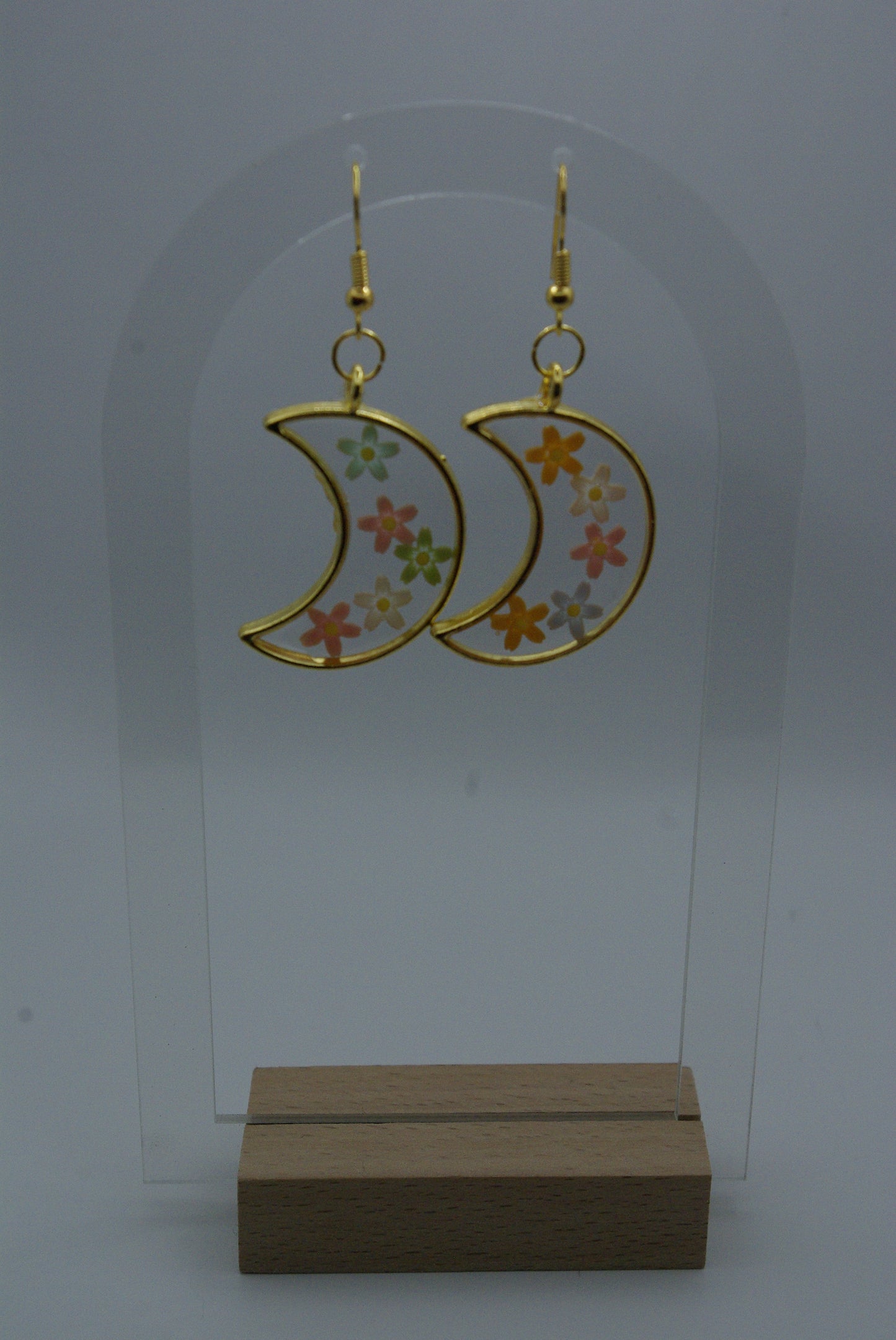 Boucle d'oreille en époxy