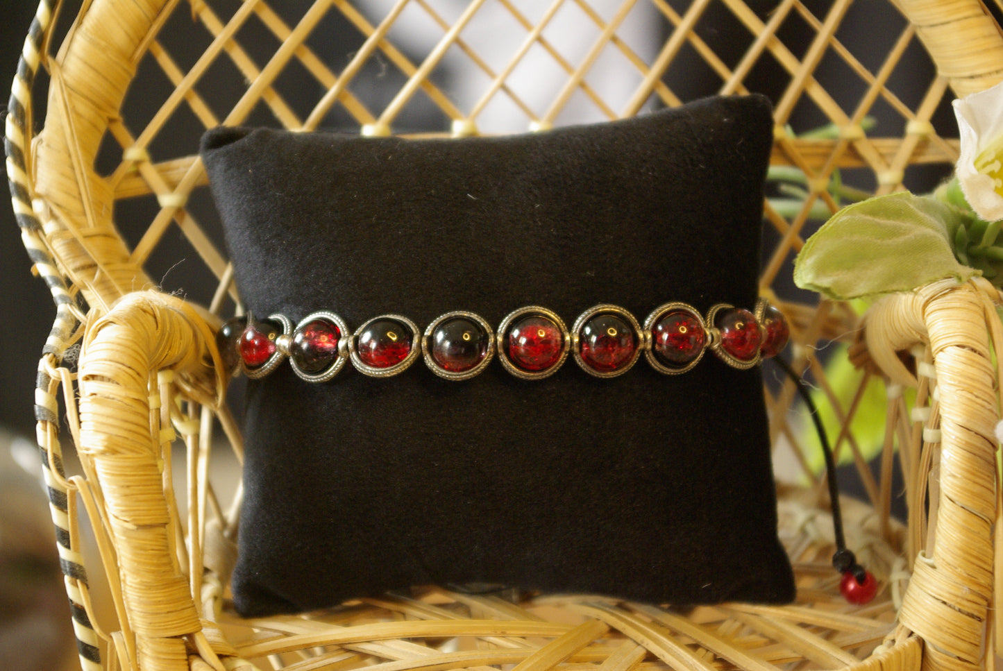 Bracelet en perles de verre