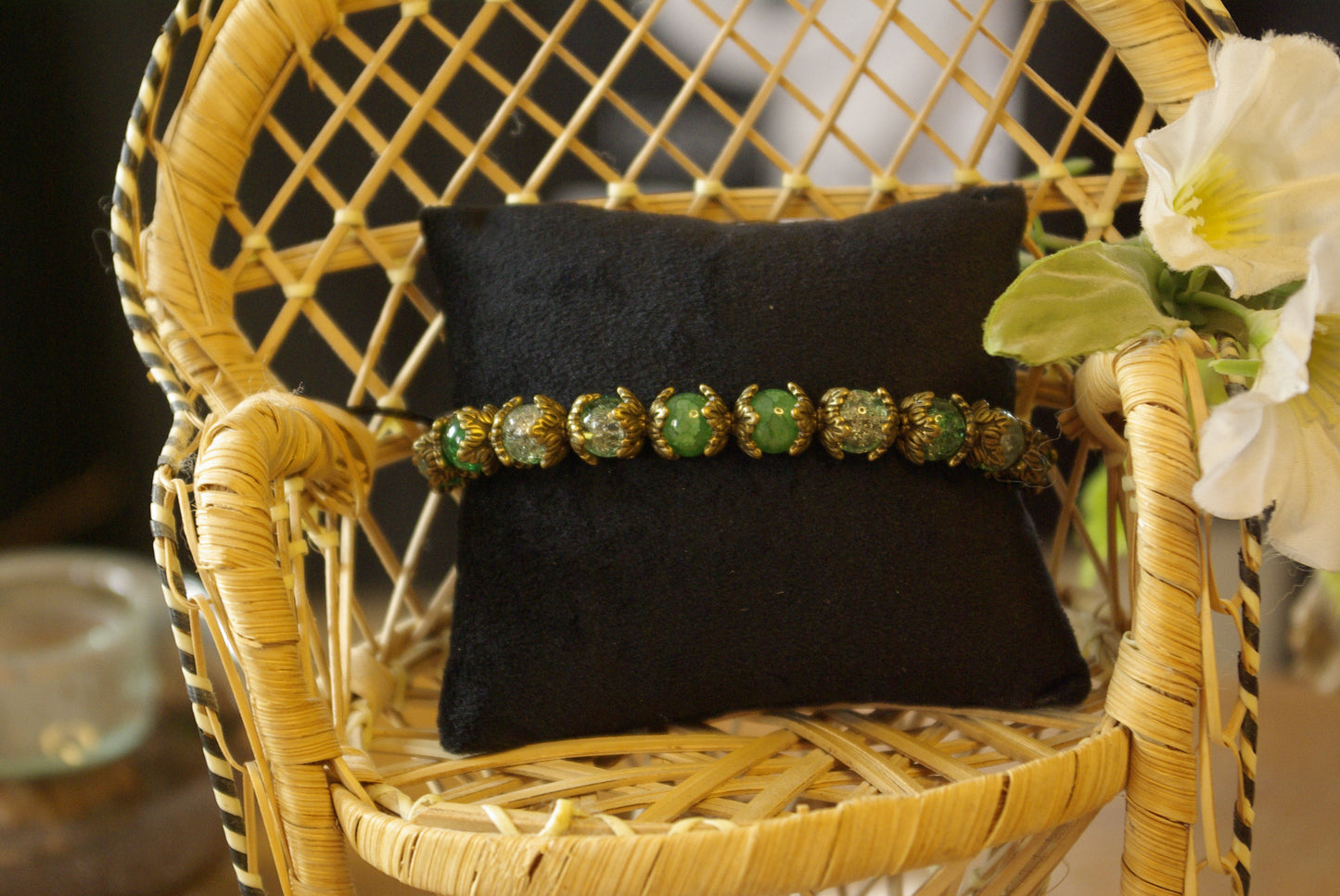 Bracelet en perles de verre
