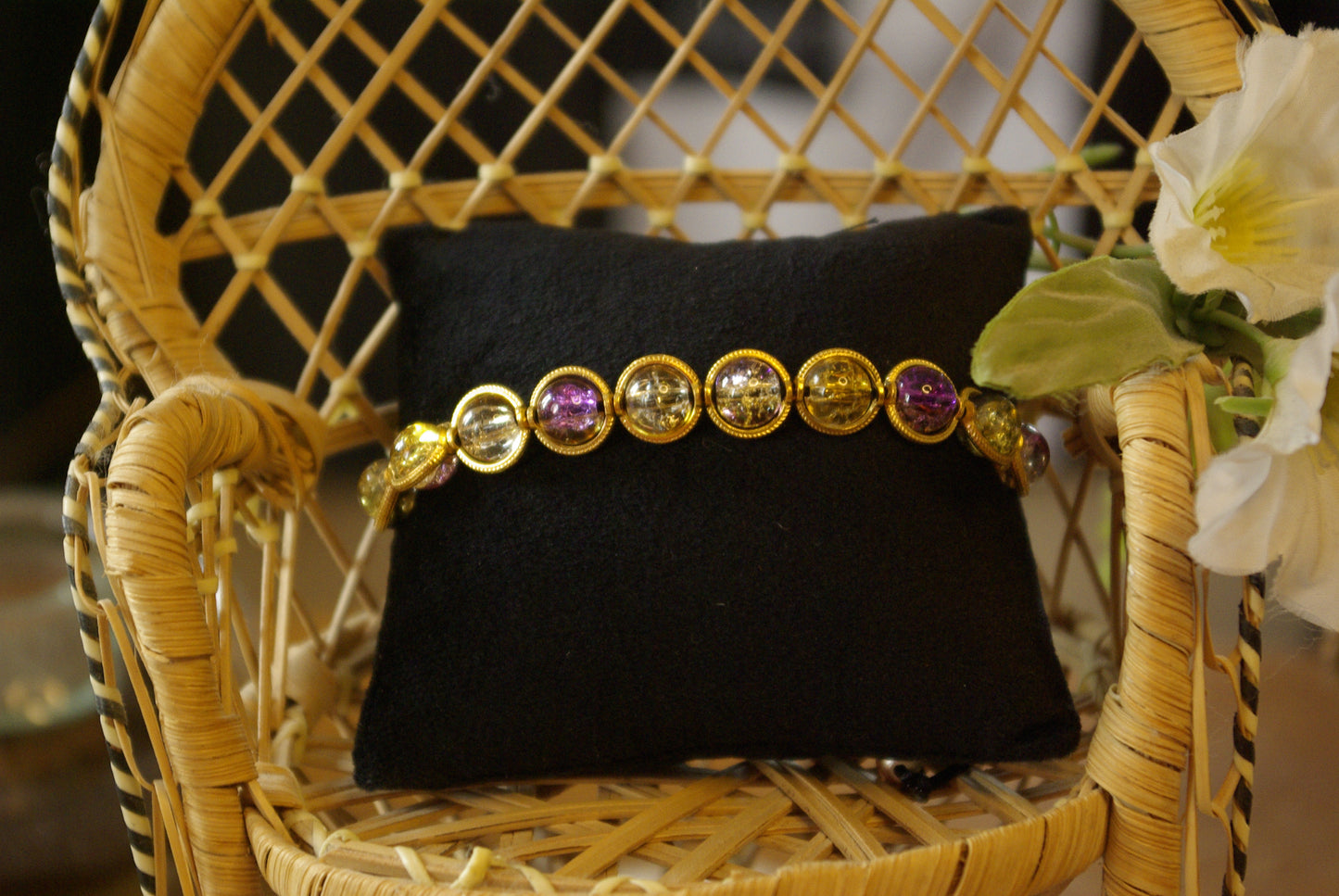 Bracelet en perles de verre