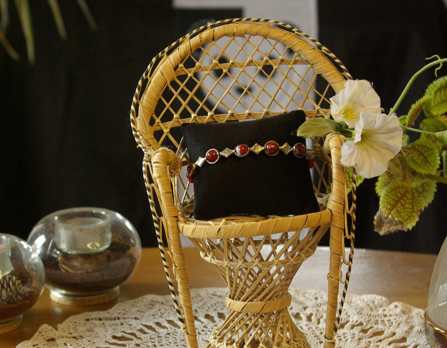 Bracelet en perles de pierres naturelles