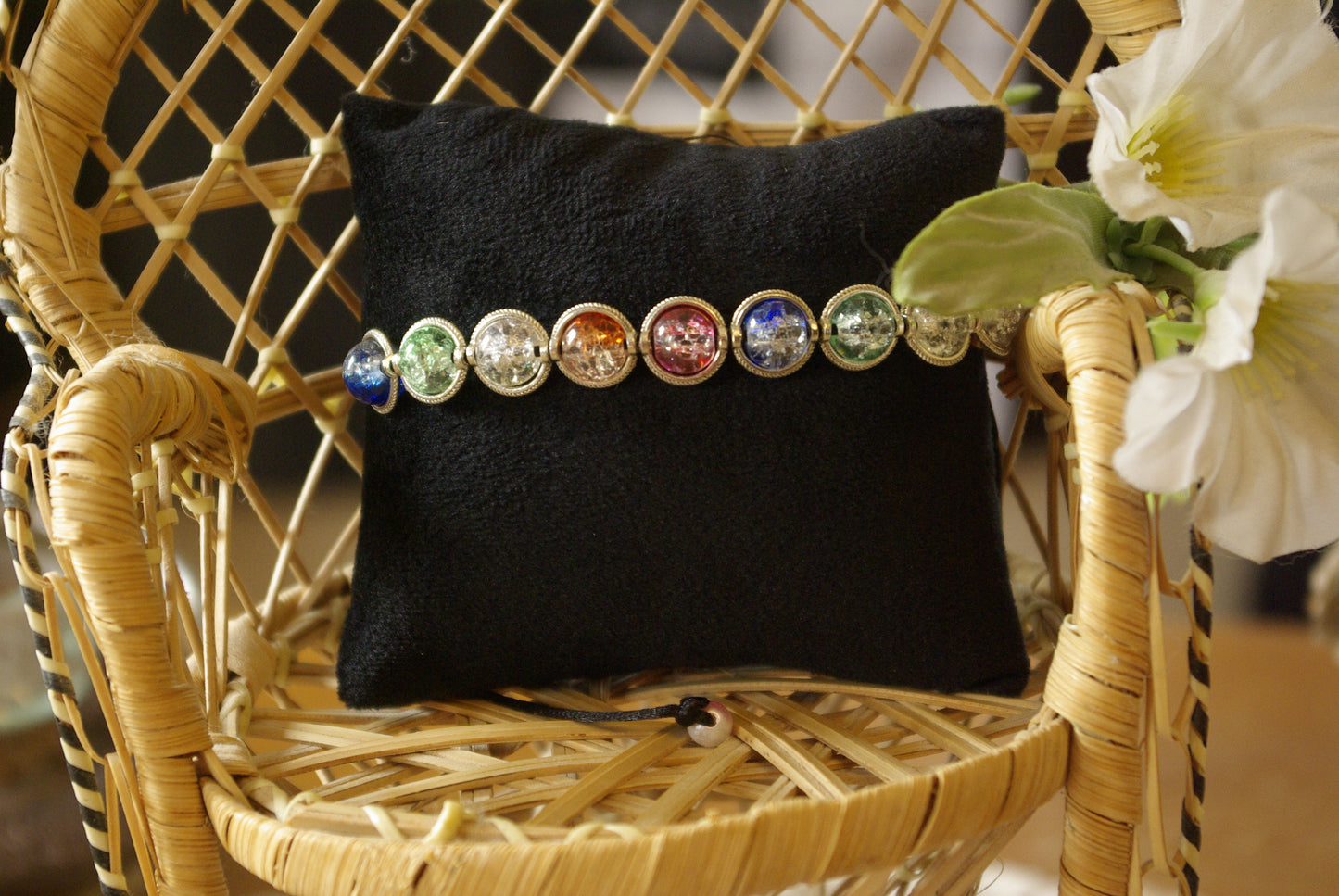 Bracelet en perles de verre