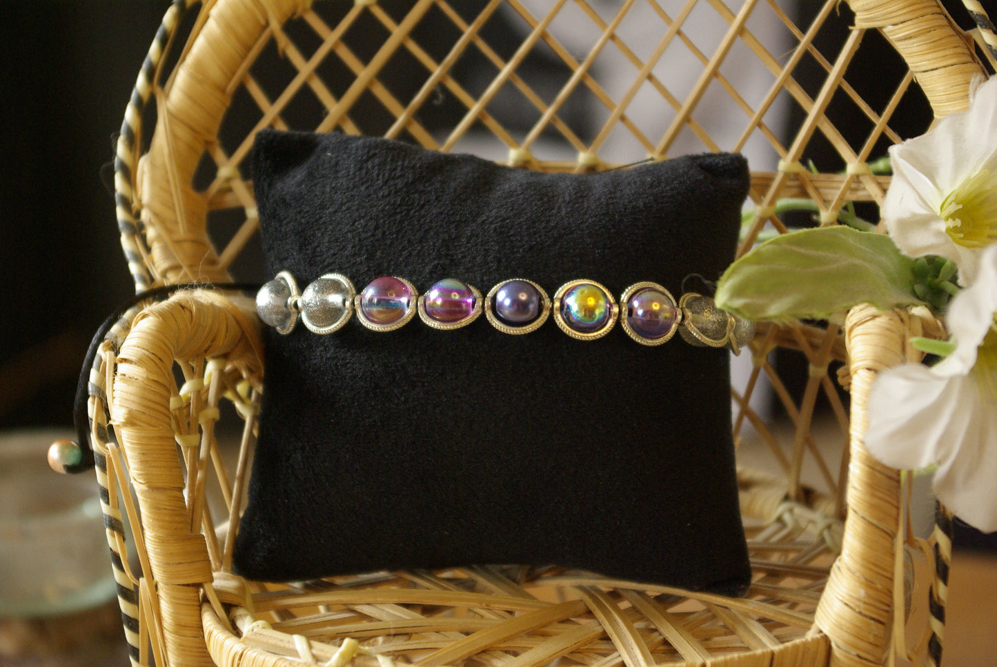 Bracelet en perles de verre