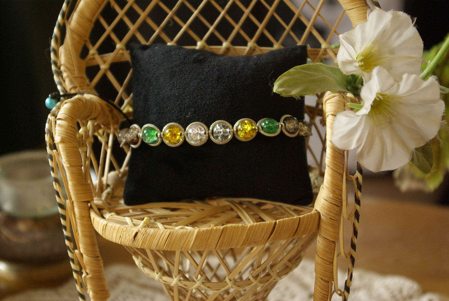 Bracelet en perles de verre