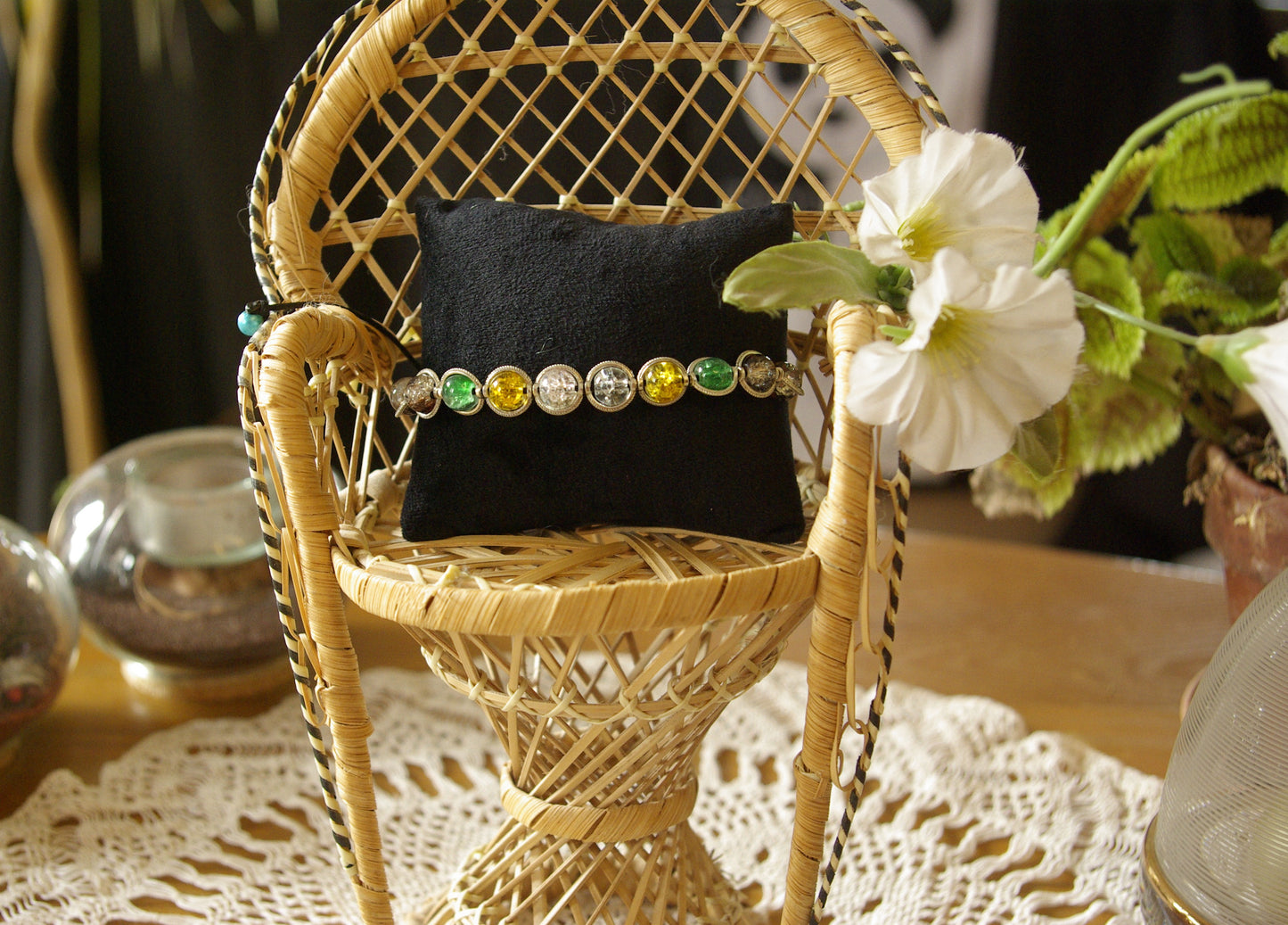 Bracelet en perles de verre
