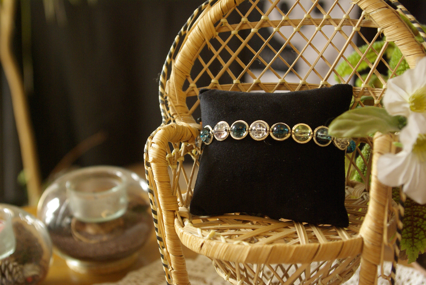 Bracelet en perles de verre