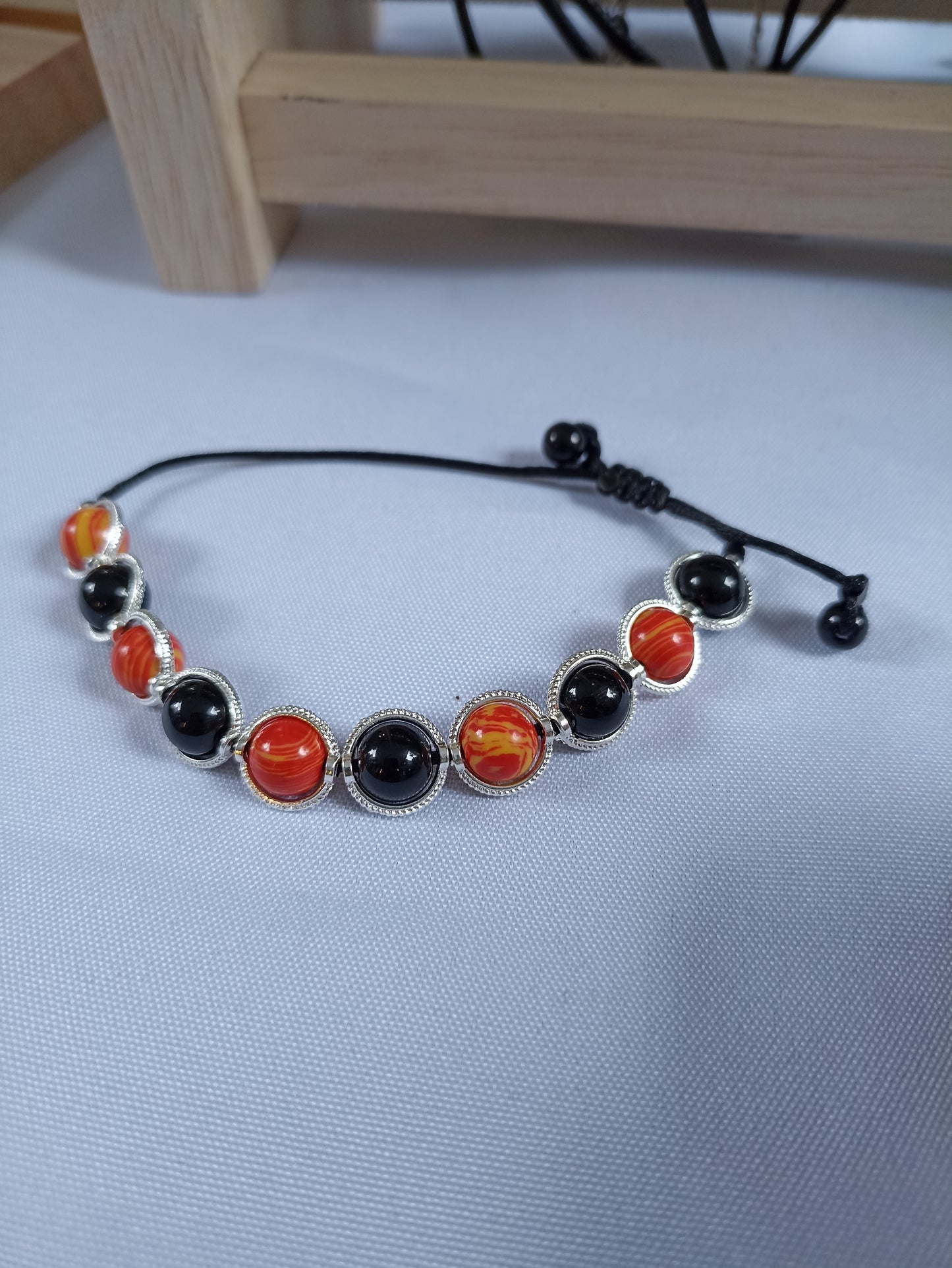 Bracelet en perles de pierres naturelles