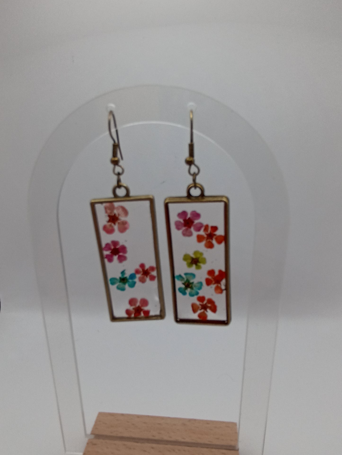 Boucle d'oreille en époxy