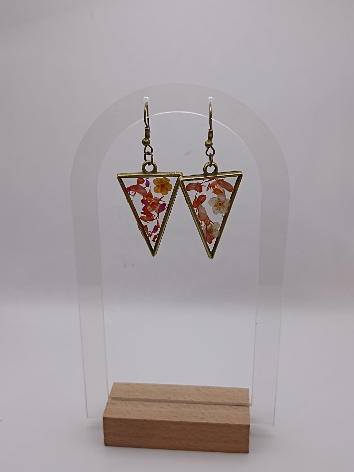 Boucle d'oreille en époxy