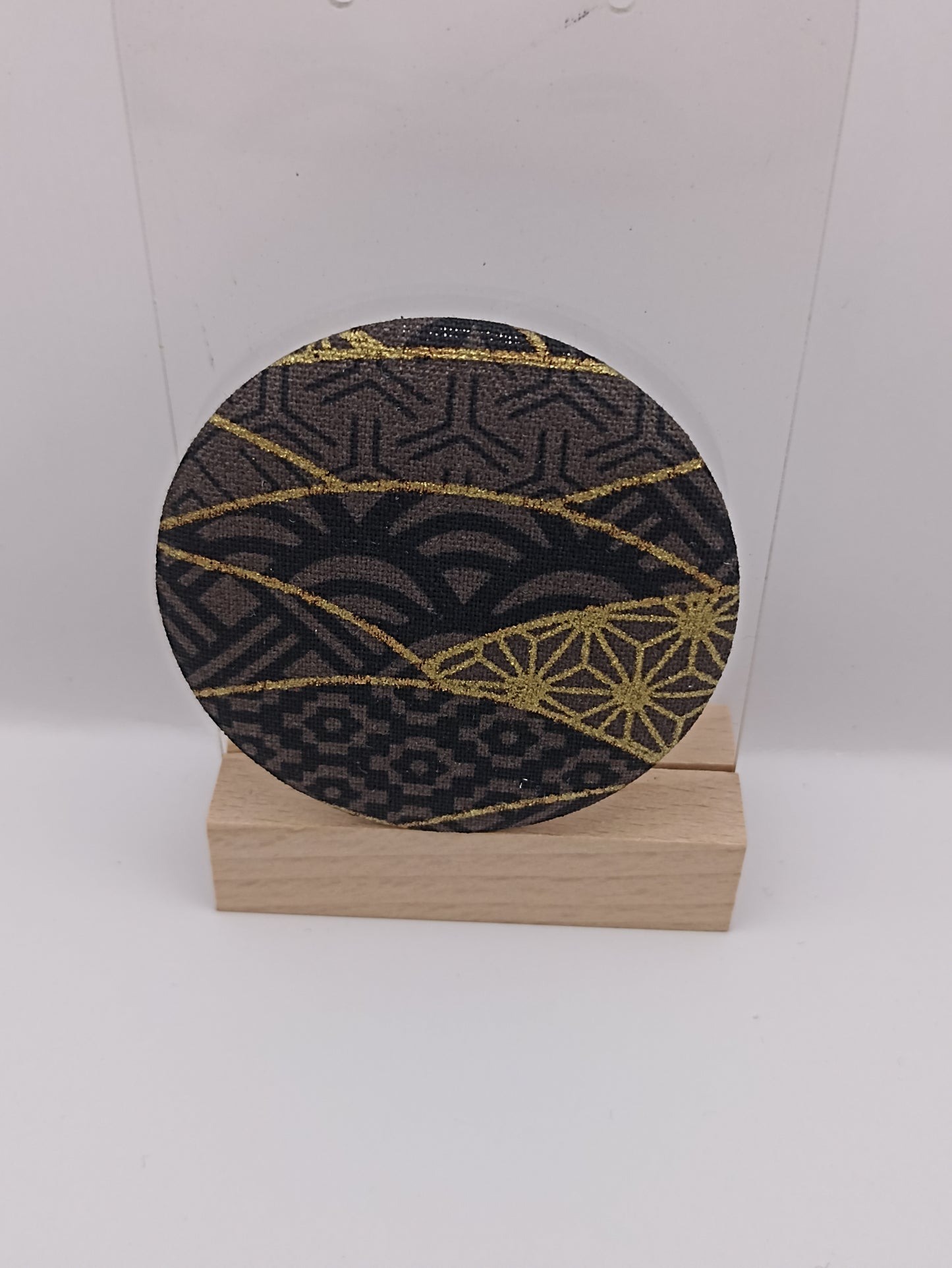 Miroir de poche - tissus japonais avec motifs