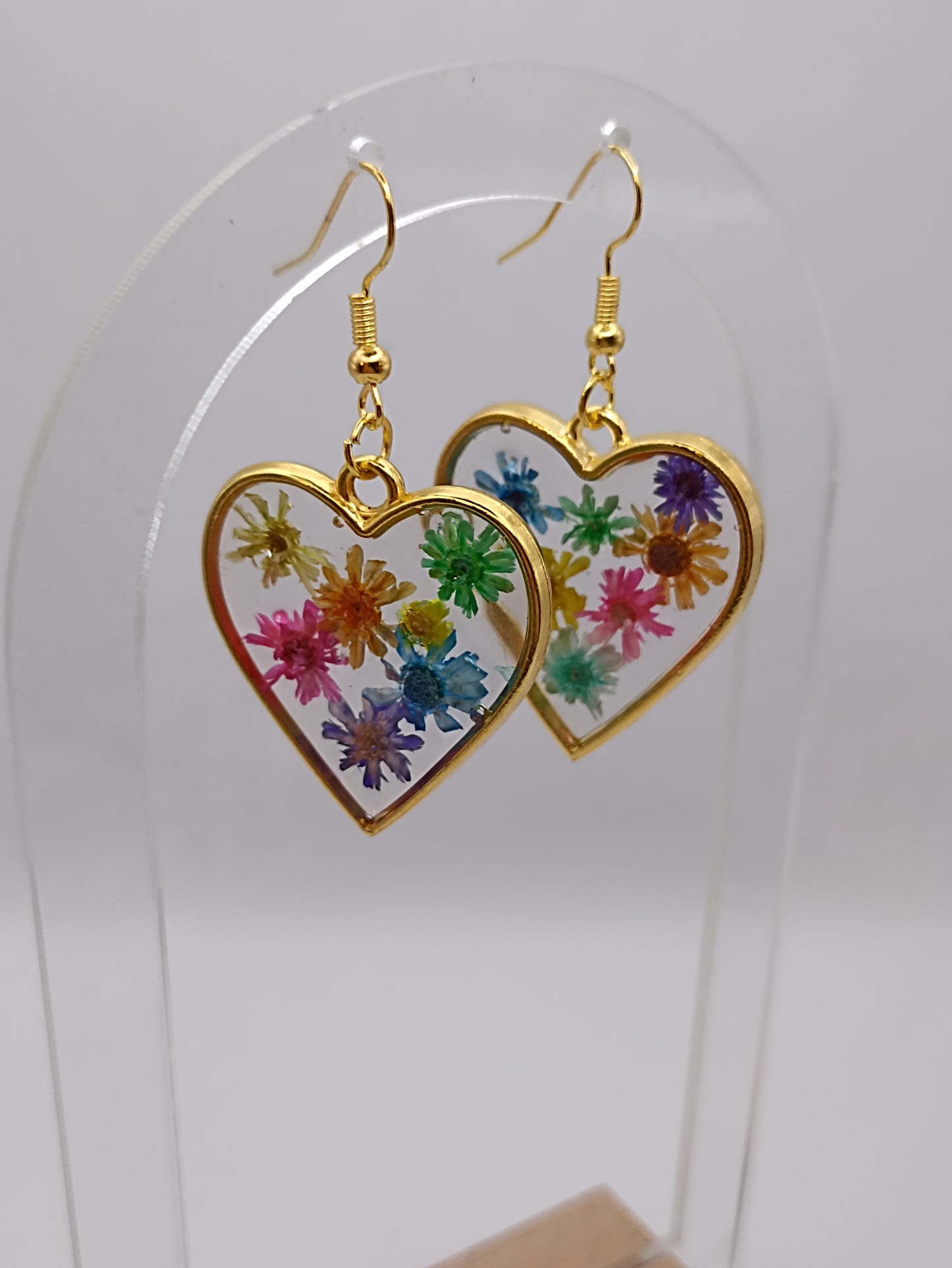 Boucle d'oreille en époxy