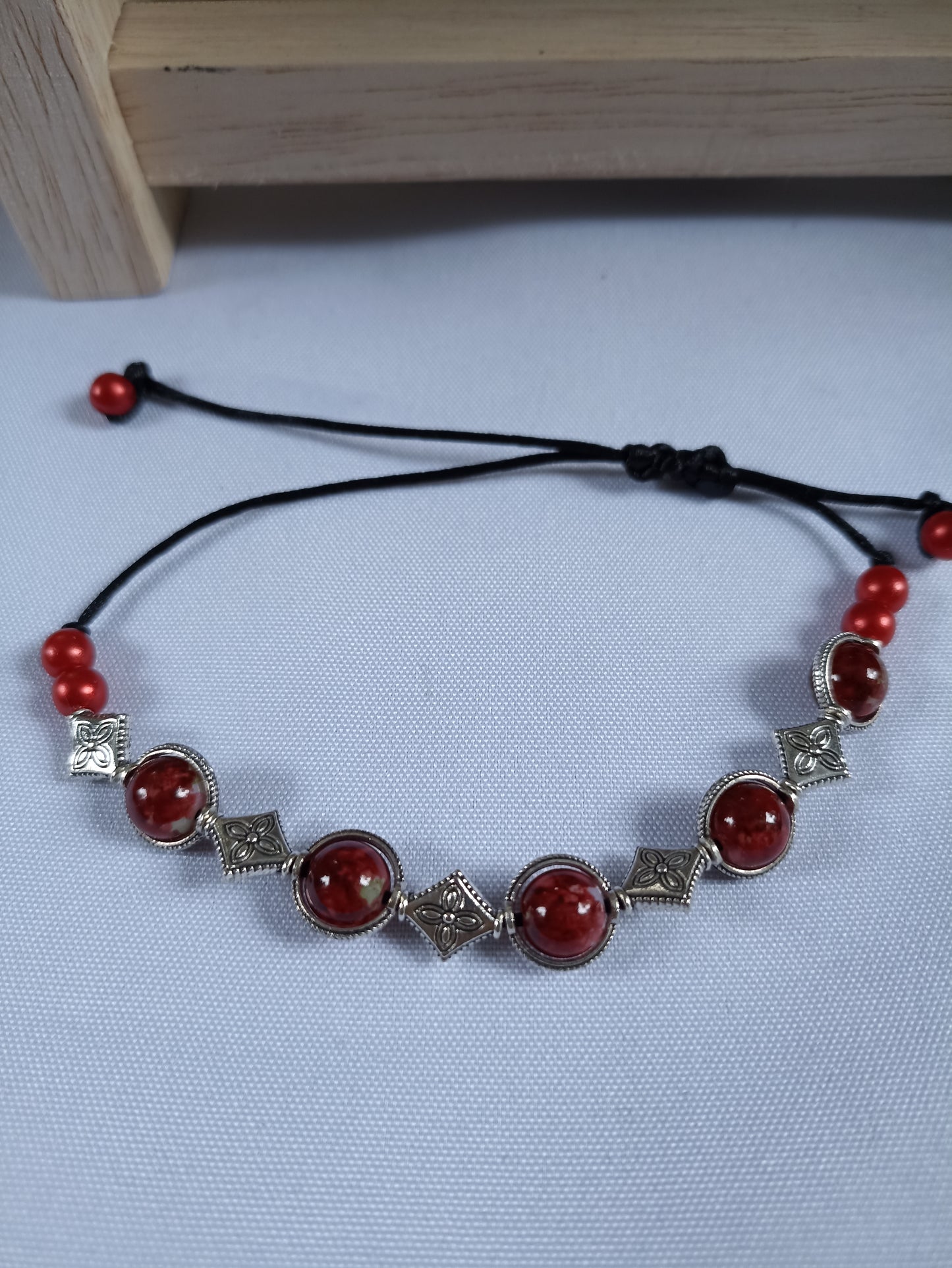 Bracelet en perles de pierres naturelles