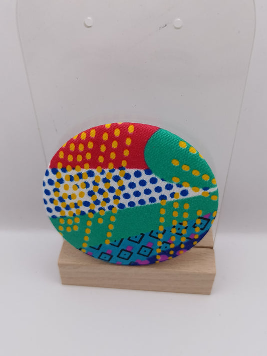 Miroir de poche - tissus wax
