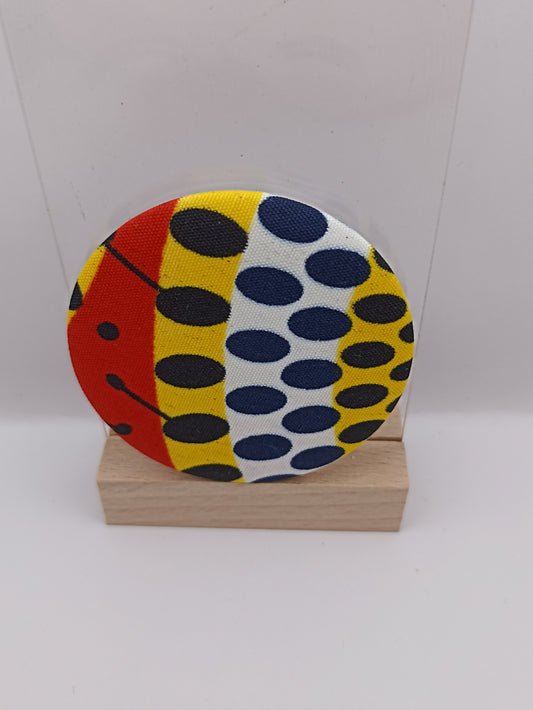 Miroir de poche - tissus wax