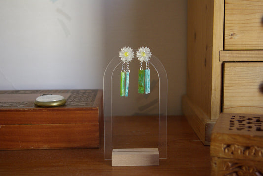 Boucle d'oreille marguerite