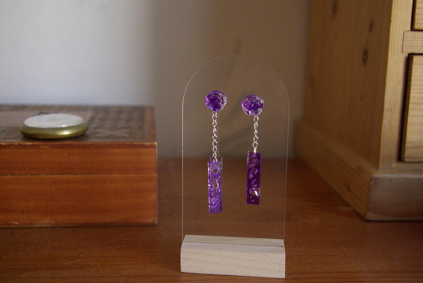 Boucle d'oreille Collection Rose