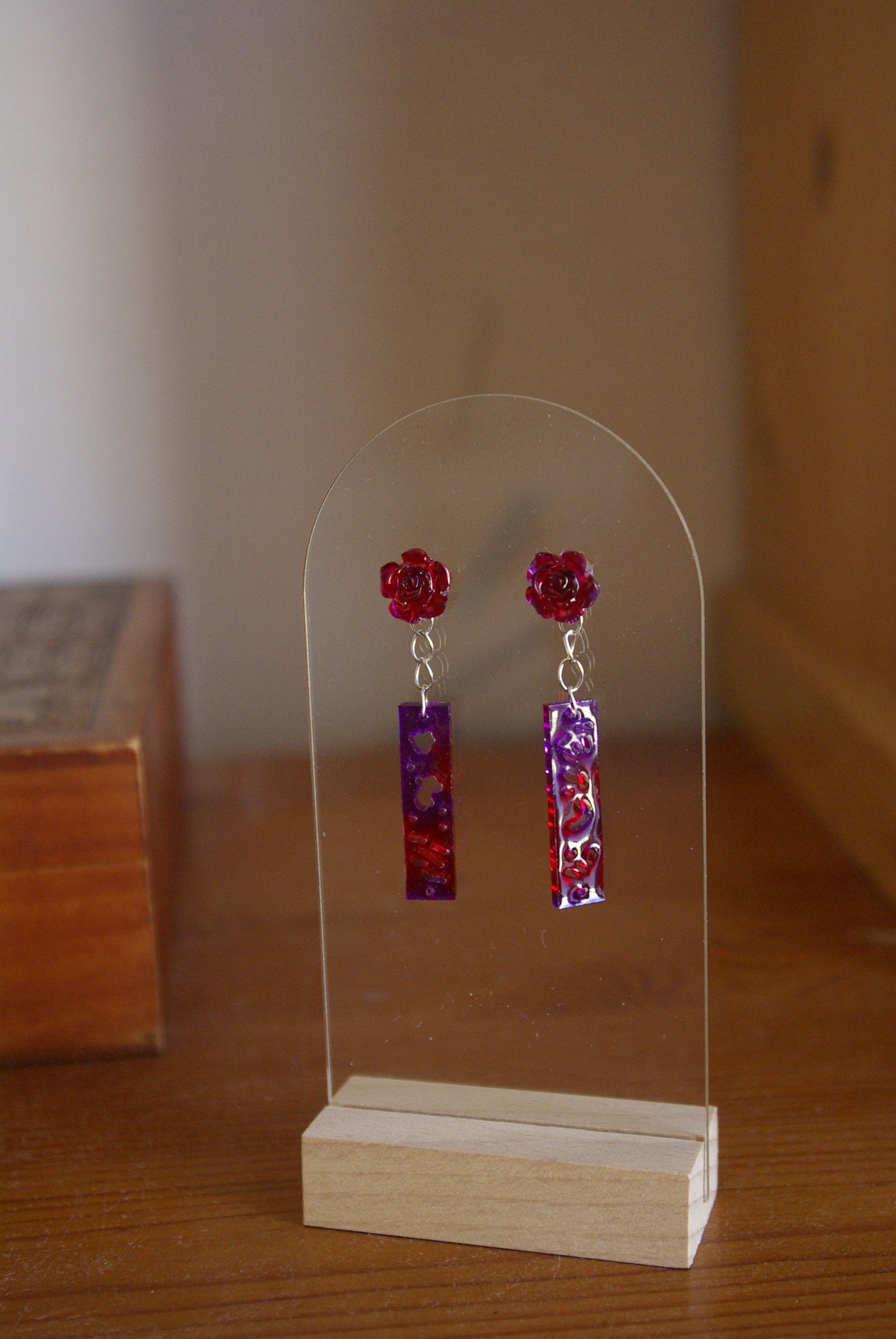 Boucle d'oreille Collection Rose