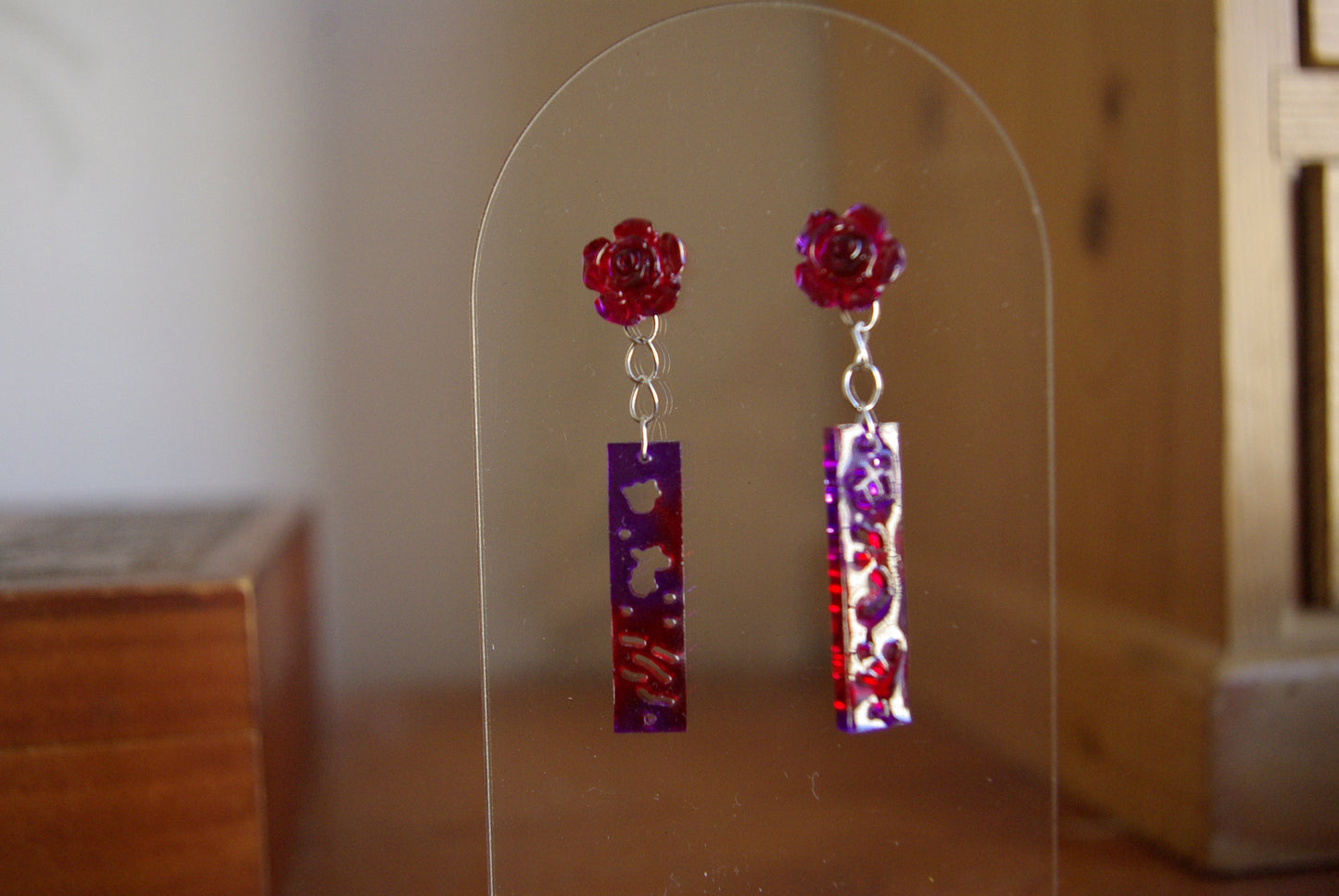 Boucle d'oreille Collection Rose