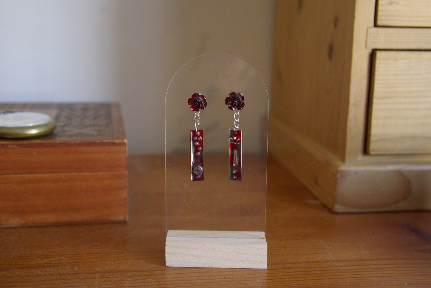 Boucle d'oreille Collection Rose