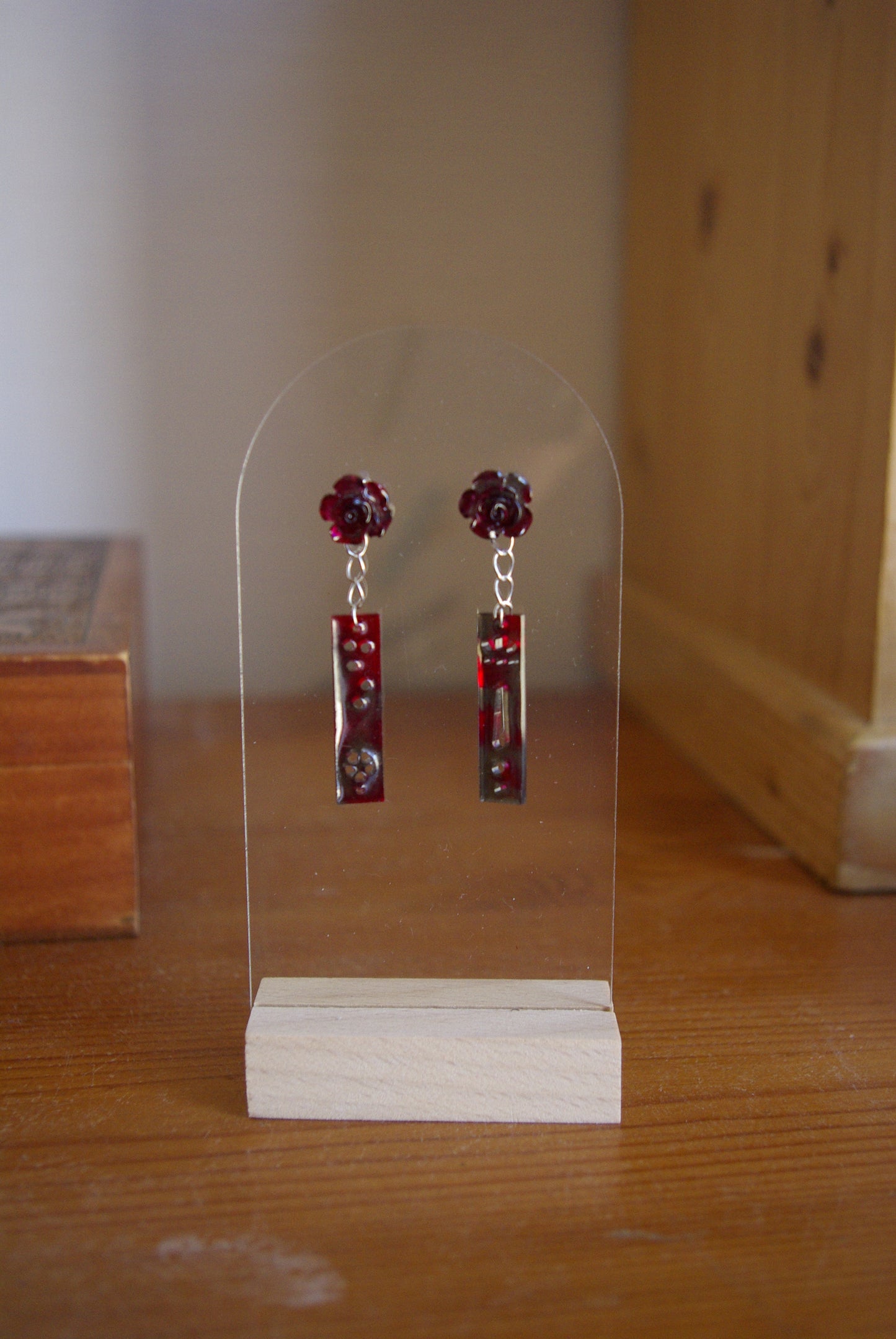 Boucle d'oreille Collection Rose