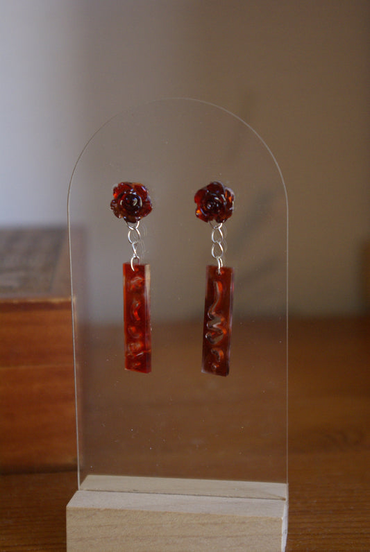 Boucle d'oreille Collection Rose