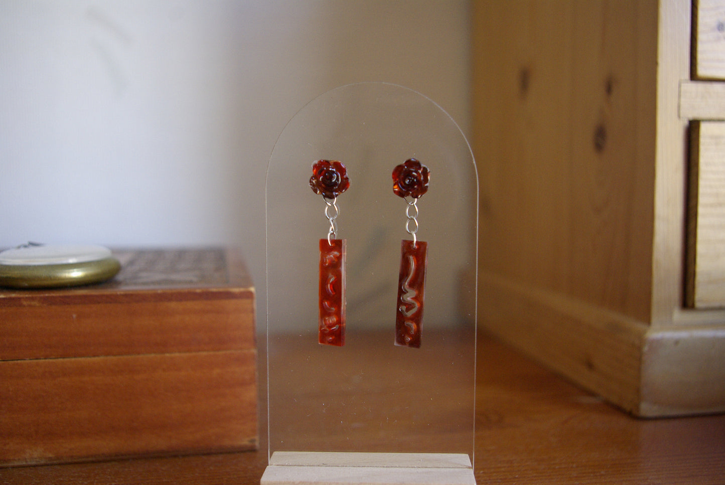 Boucle d'oreille Collection Rose