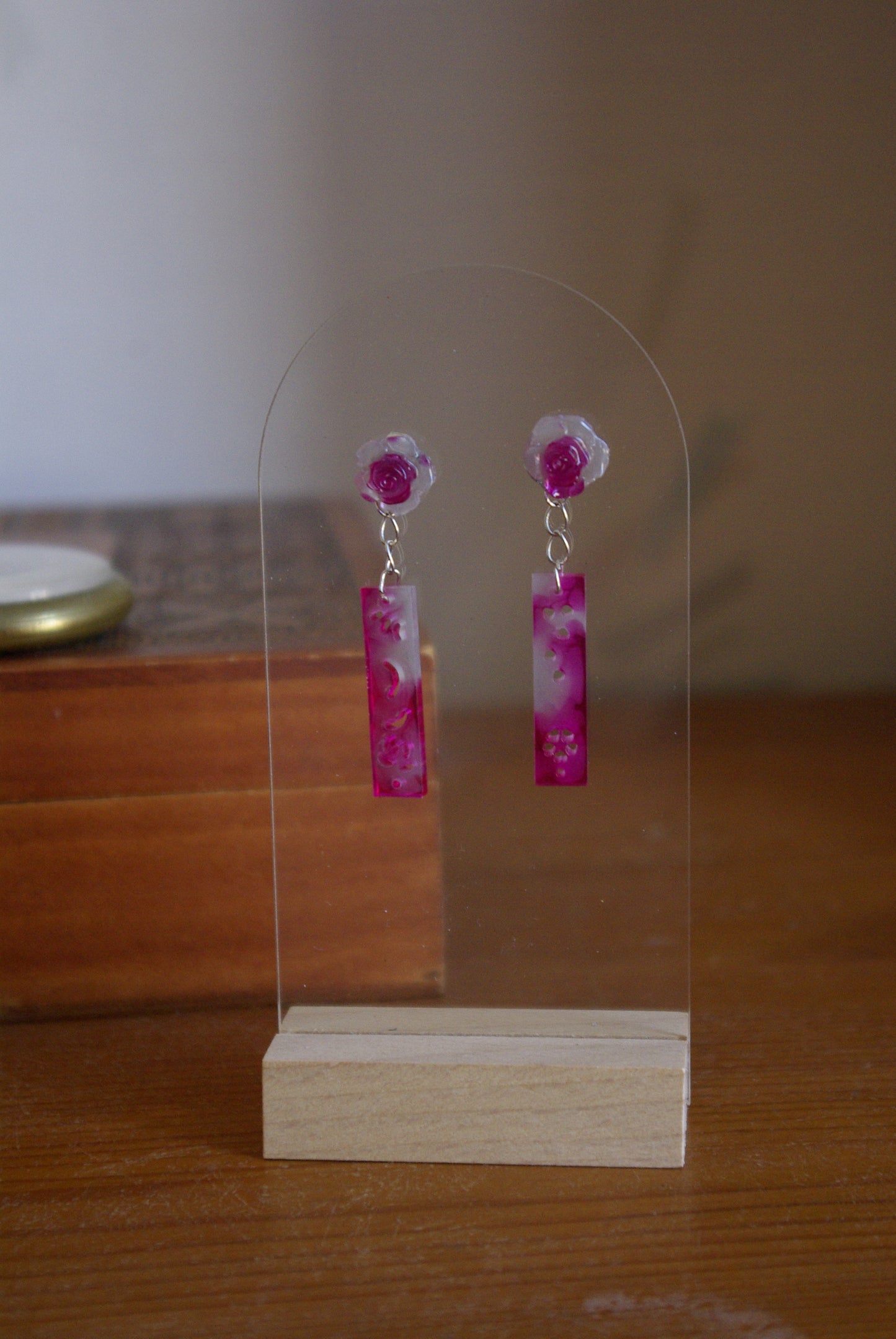 Boucle d'oreille Collection Rose