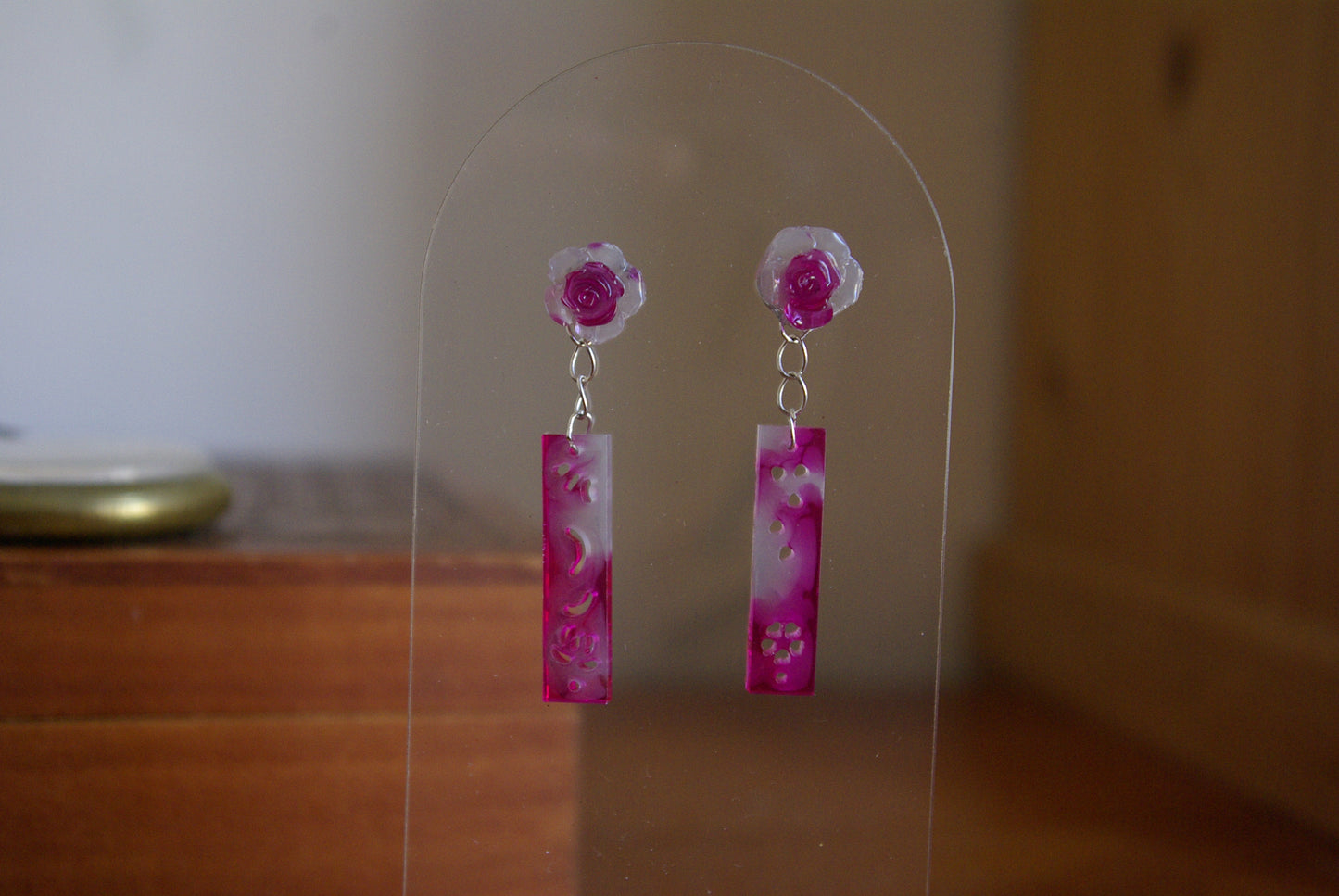 Boucle d'oreille Collection Rose
